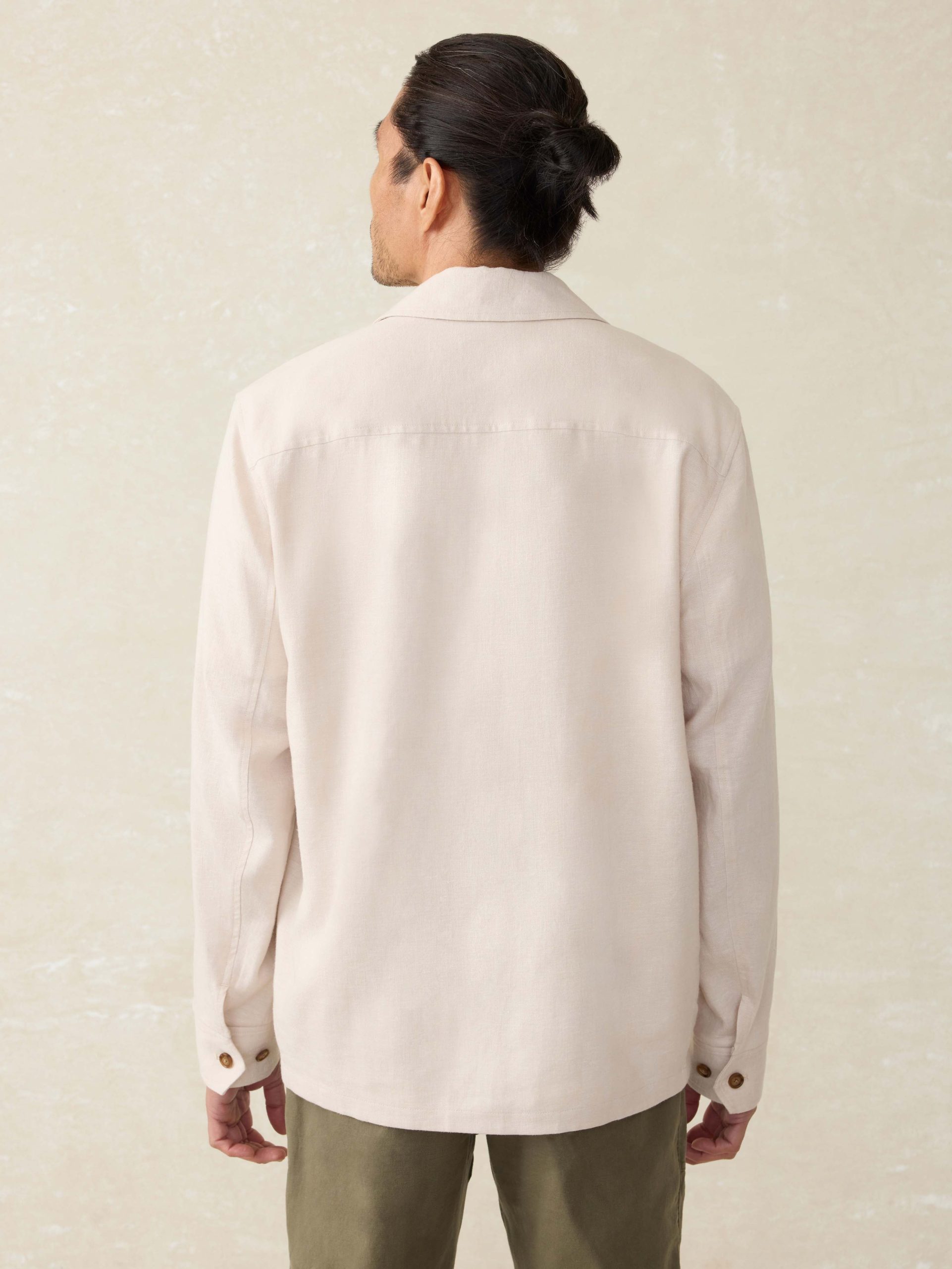Movement? Linen Shirt Jacket - Dorset Sand - Image 4