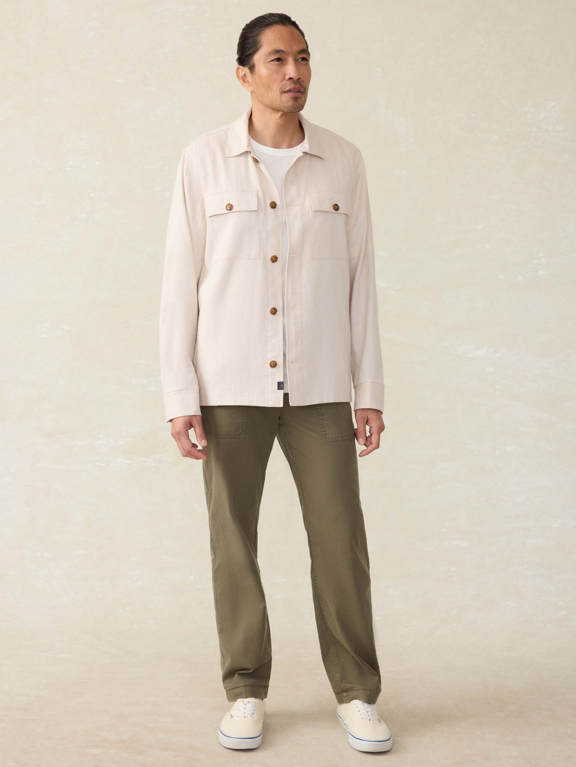 Movement? Linen Shirt Jacket - Dorset Sand - Image 5