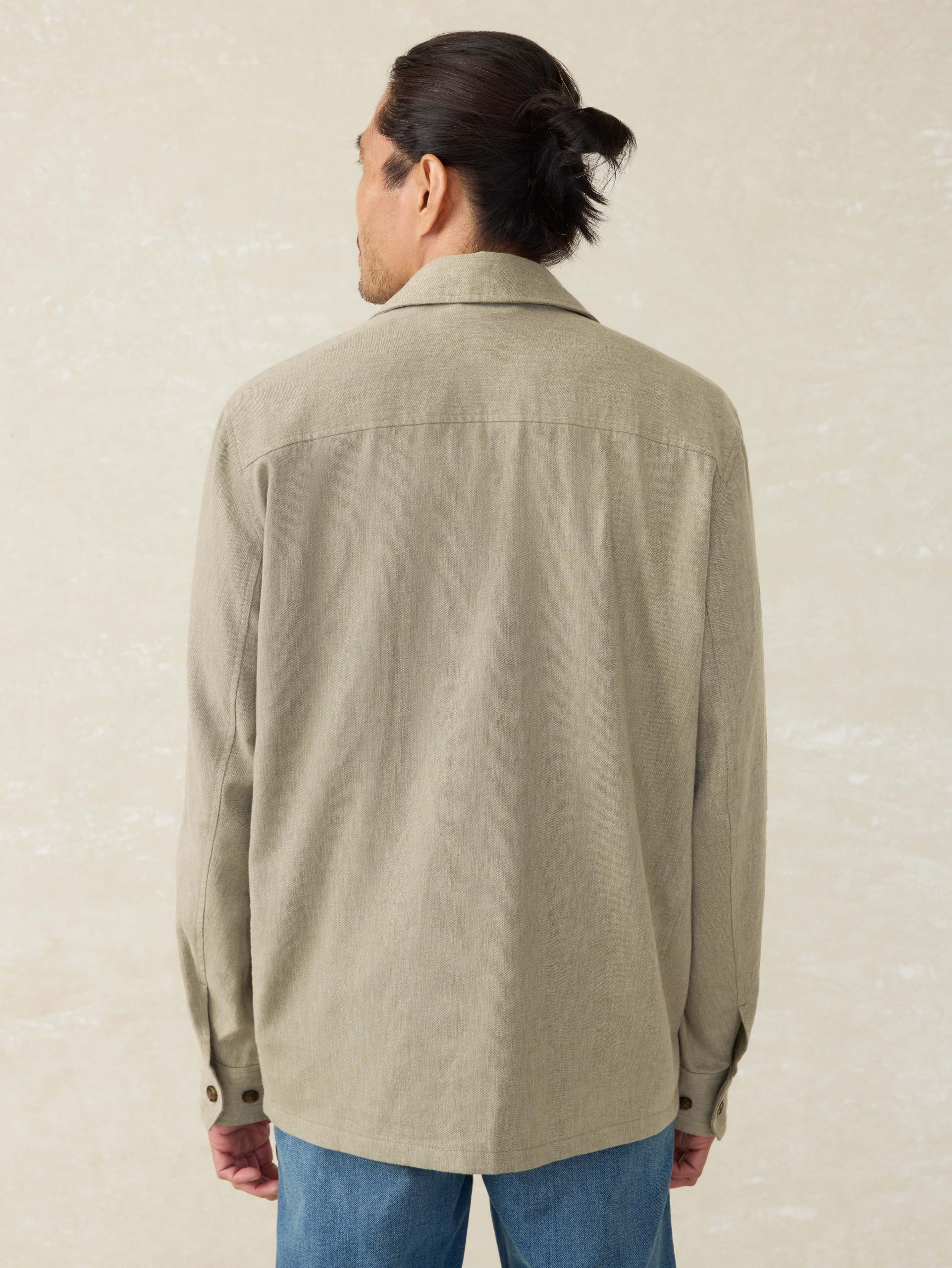 Movement? Linen Shirt Jacket - Sage Cliff - Image 4
