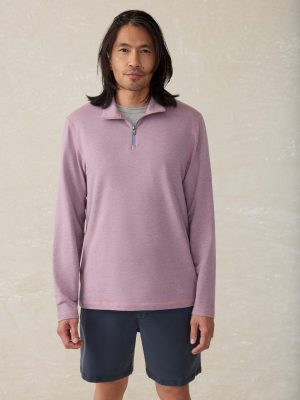 Movement? Quarter Zip - Rose Creek Stripe