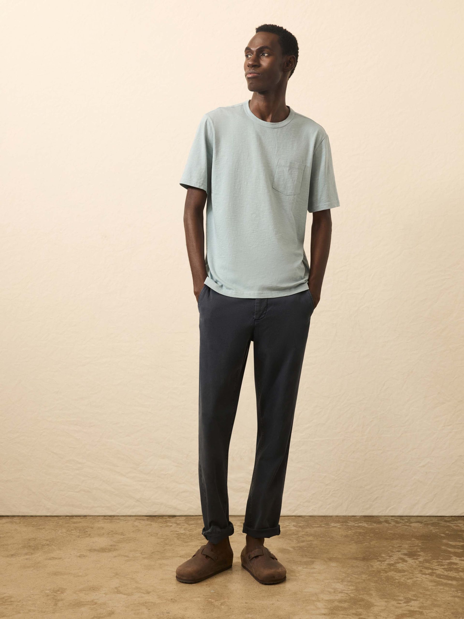 Sunwashed Regenerative Pocket Tee - Hull Teal - Image 3