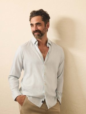 Movement? Monterey Shirt - Blue Wall Stripe