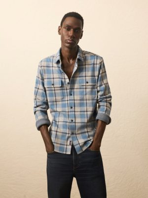 Legend? Sweater Shirt - Overcast Ocean Plaid