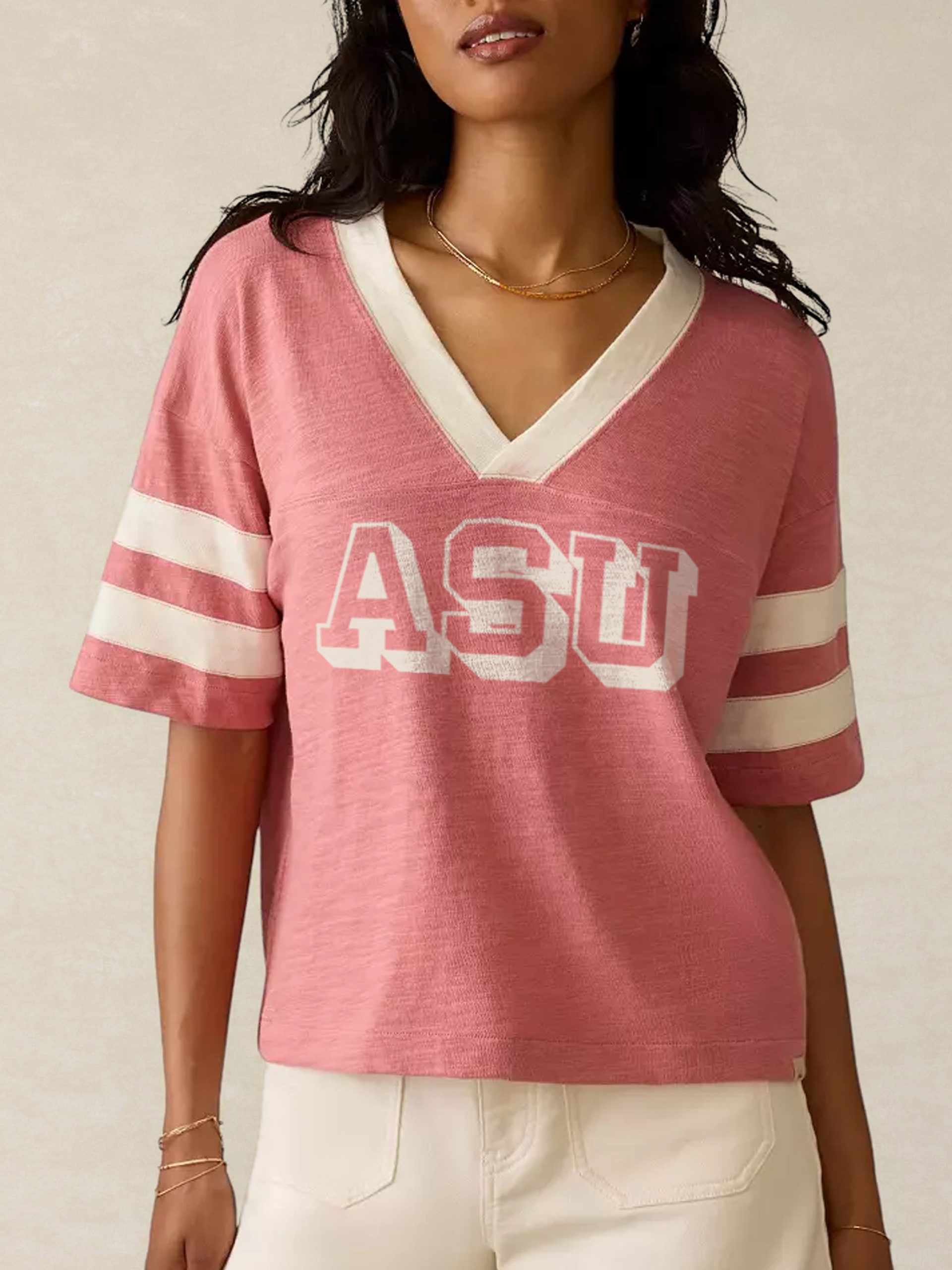 Arizona State University Sunwashed Slub Varsity Tee - Faded Flag Varsity - Image 2