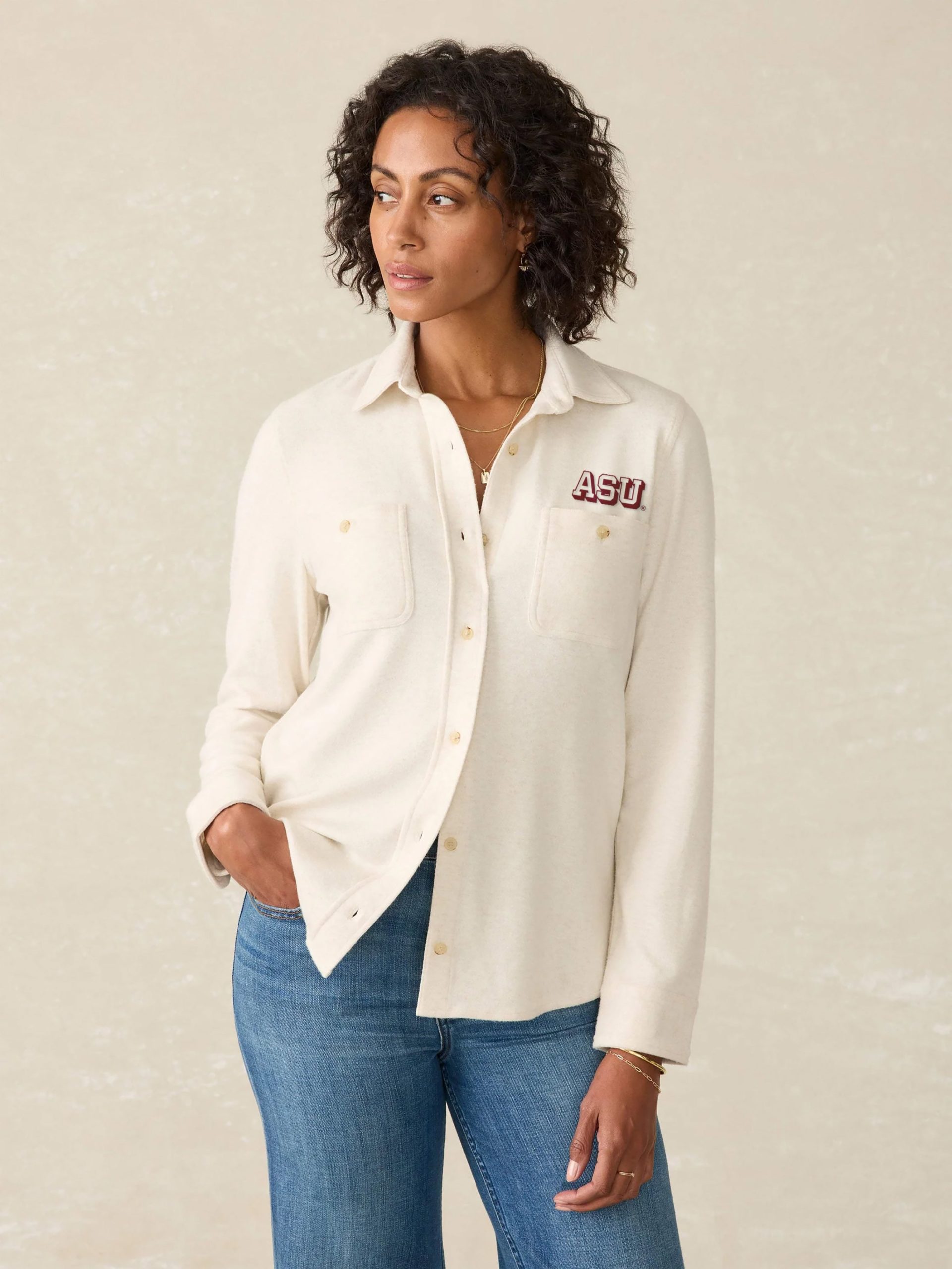 Arizona State University Legend Sweater Shirt - Off White