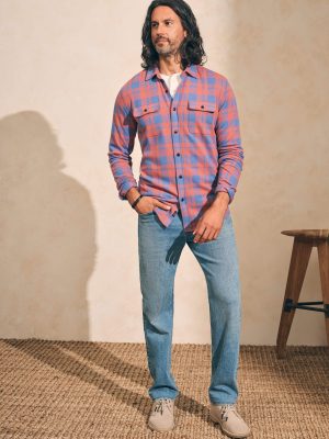 Legend? Sweater Shirt - Rose Blue Check