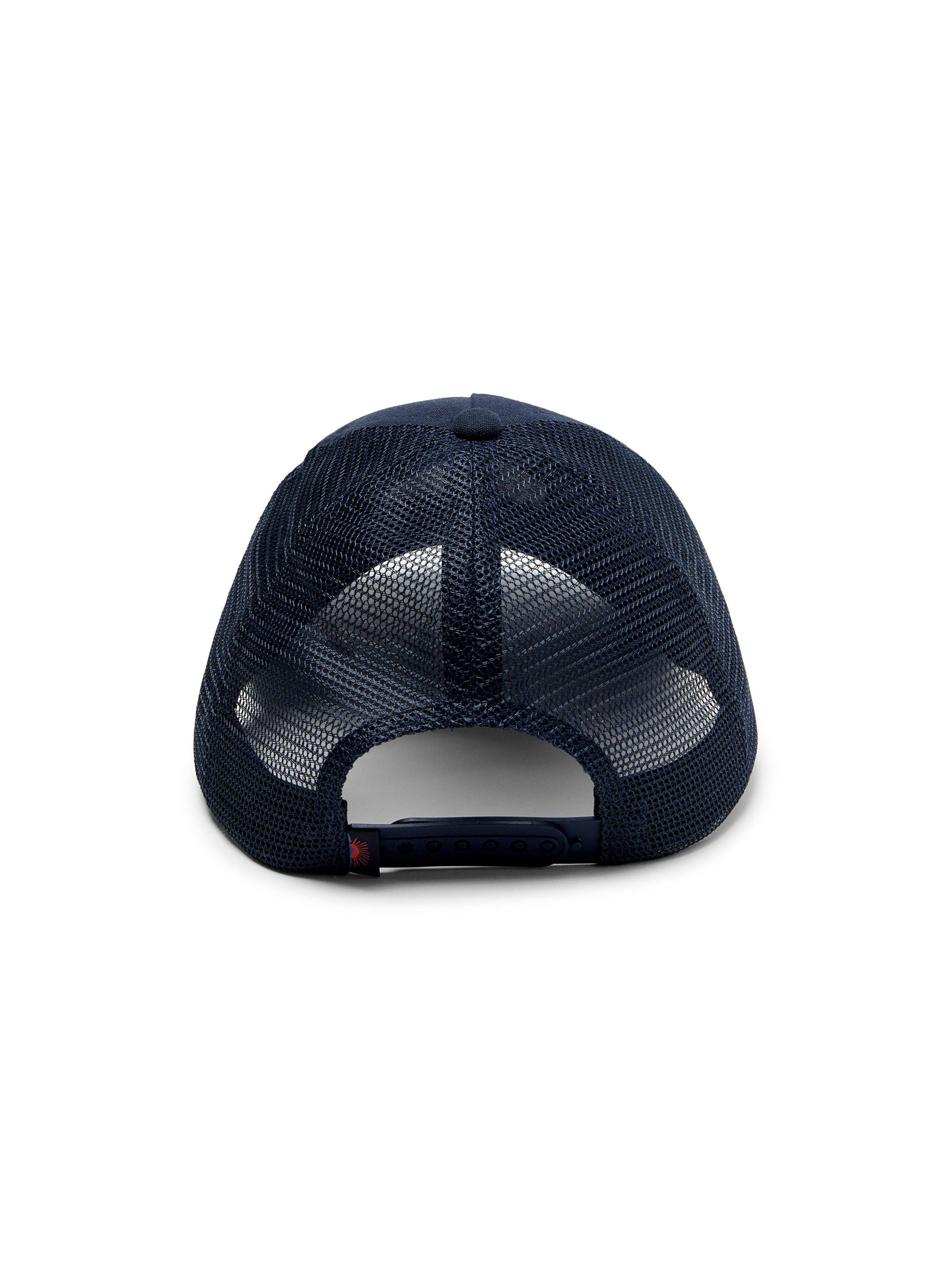 New York Retro Sun and Waves Trucker Hat- Navy - Image 3