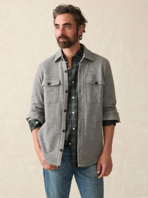 Inlet Knit CPO - Medium Grey Melange