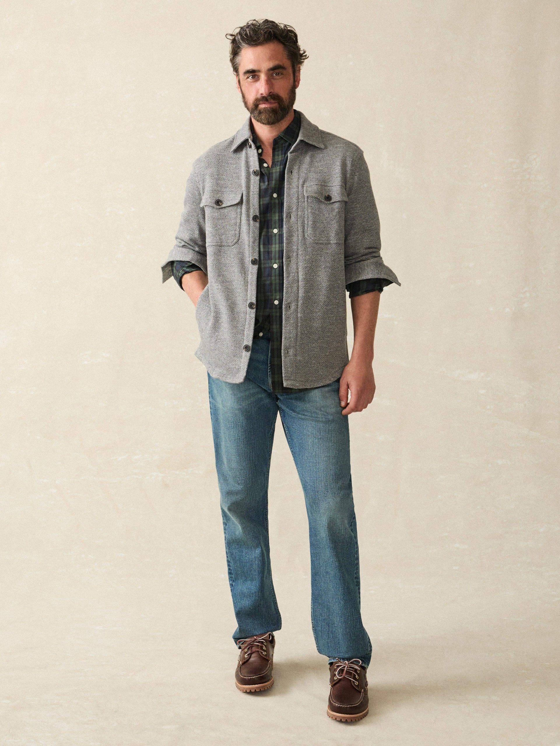 Inlet Knit CPO - Medium Grey Melange - Image 4