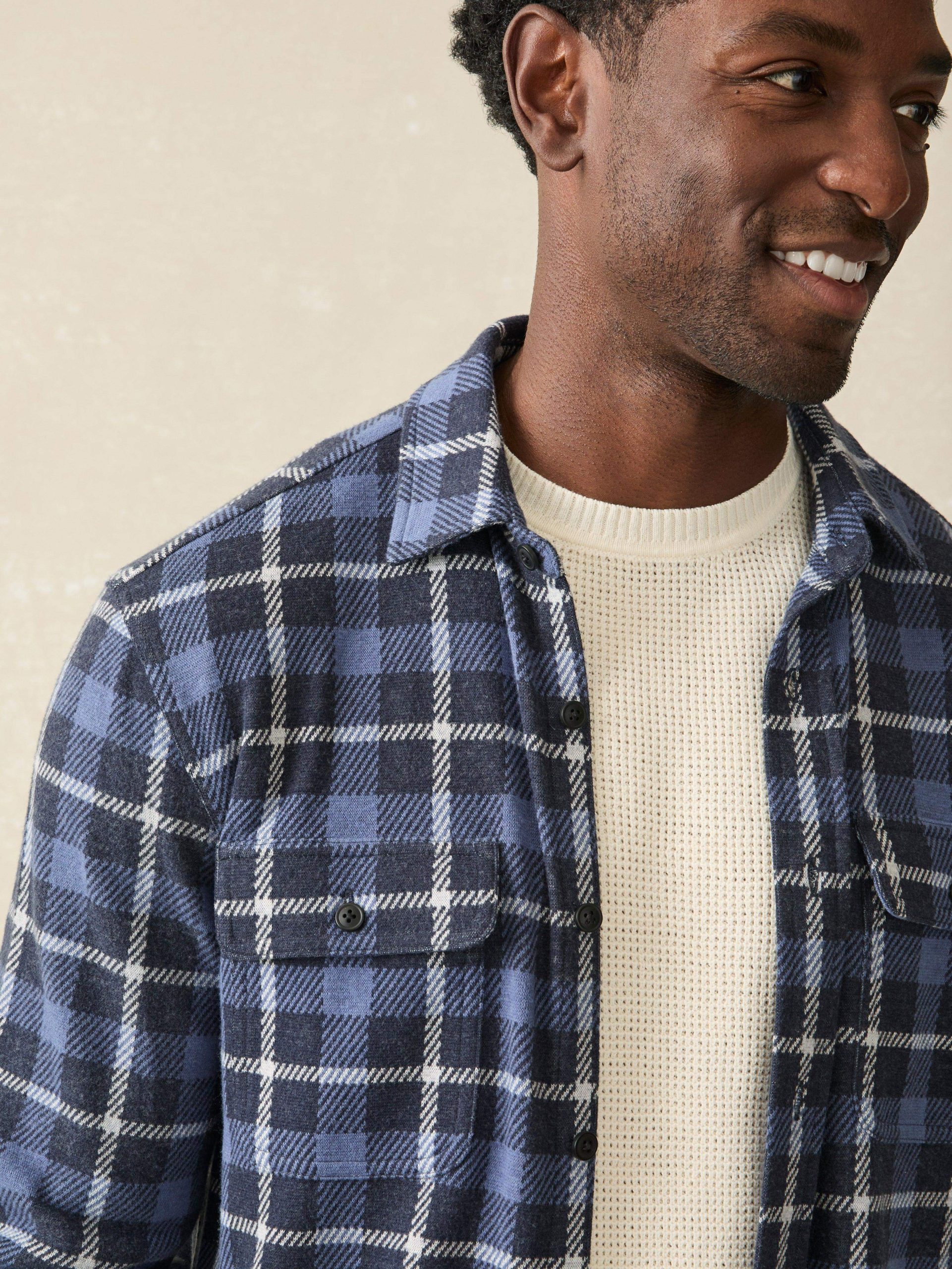 Legend? Sweater Shirt - Blue Winds Plaid - Image 2