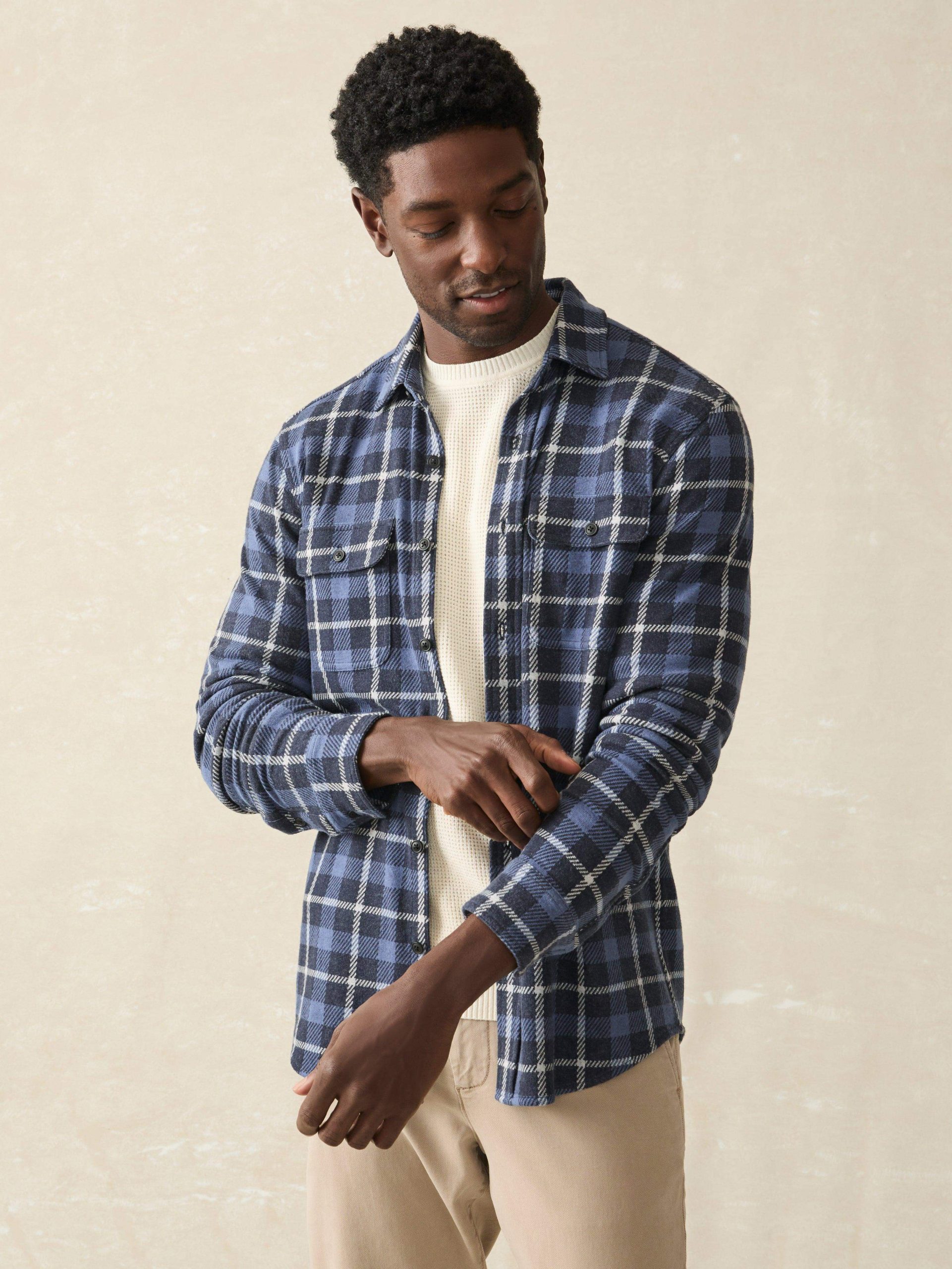 Legend? Sweater Shirt - Blue Winds Plaid - Image 3