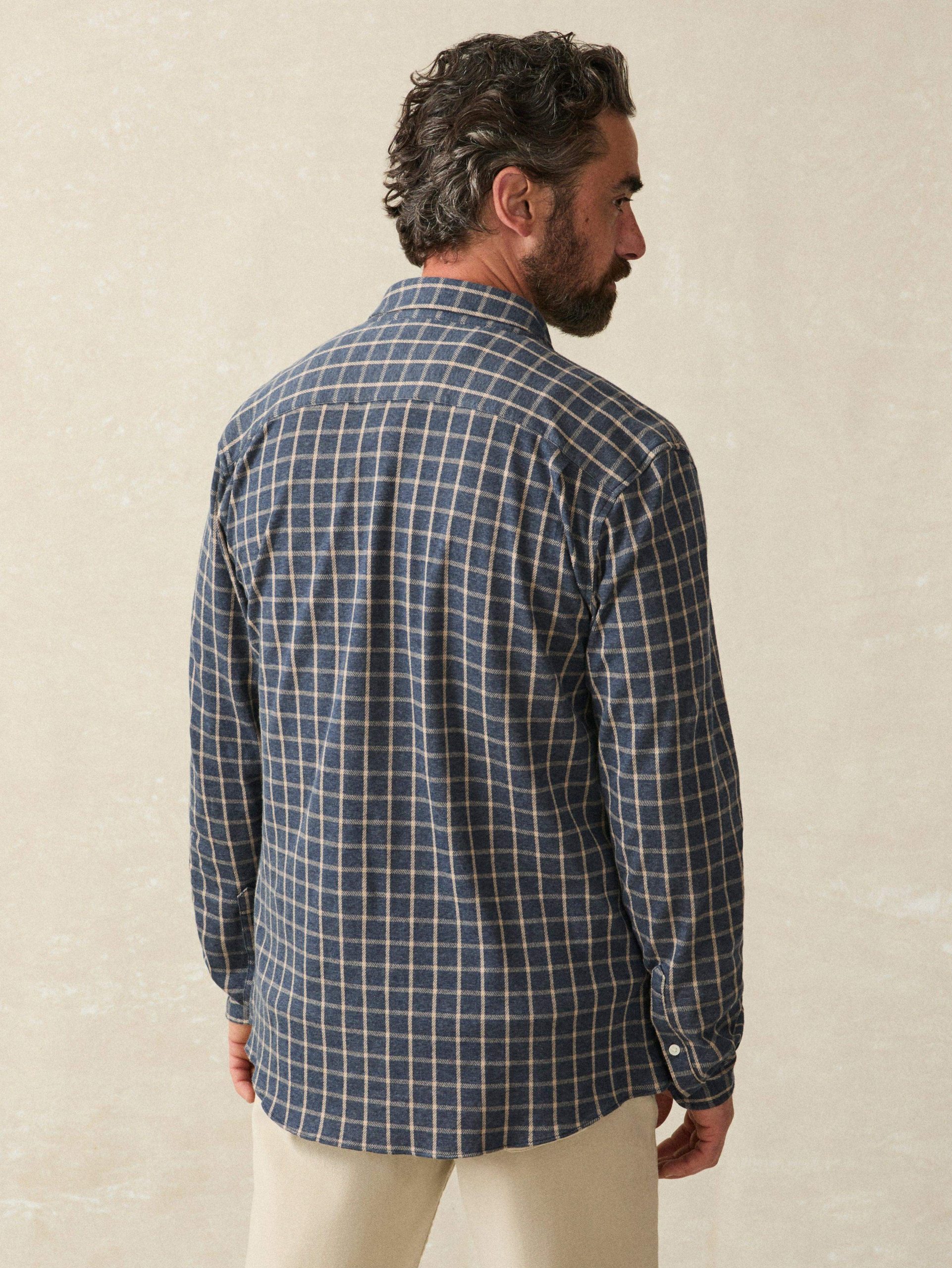 Coastline Knit Shirt - Twilight Check - Image 7