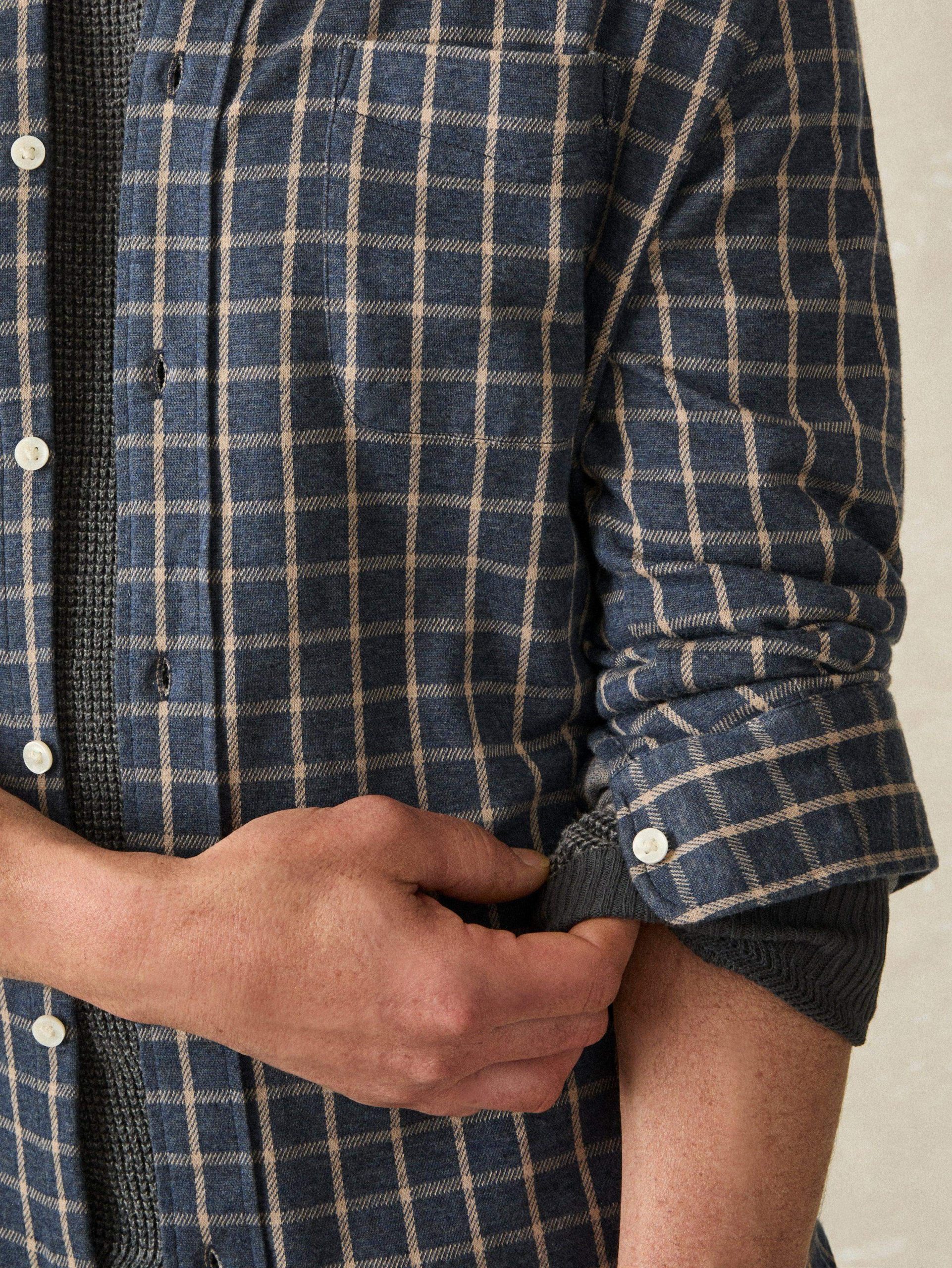 Coastline Knit Shirt - Twilight Check - Image 5