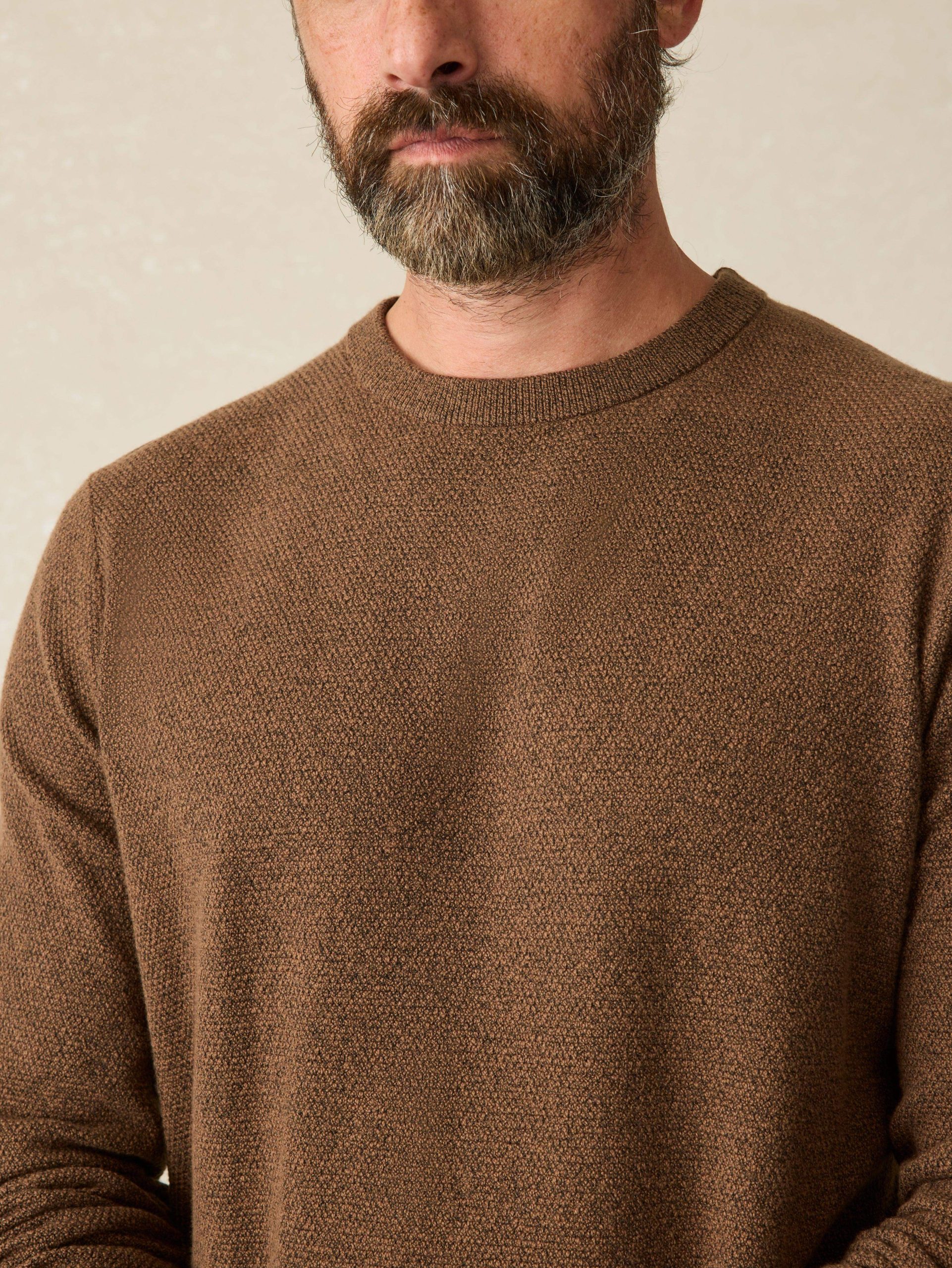 Jackson Crewneck Sweater - Trail Brown Heather - Image 2