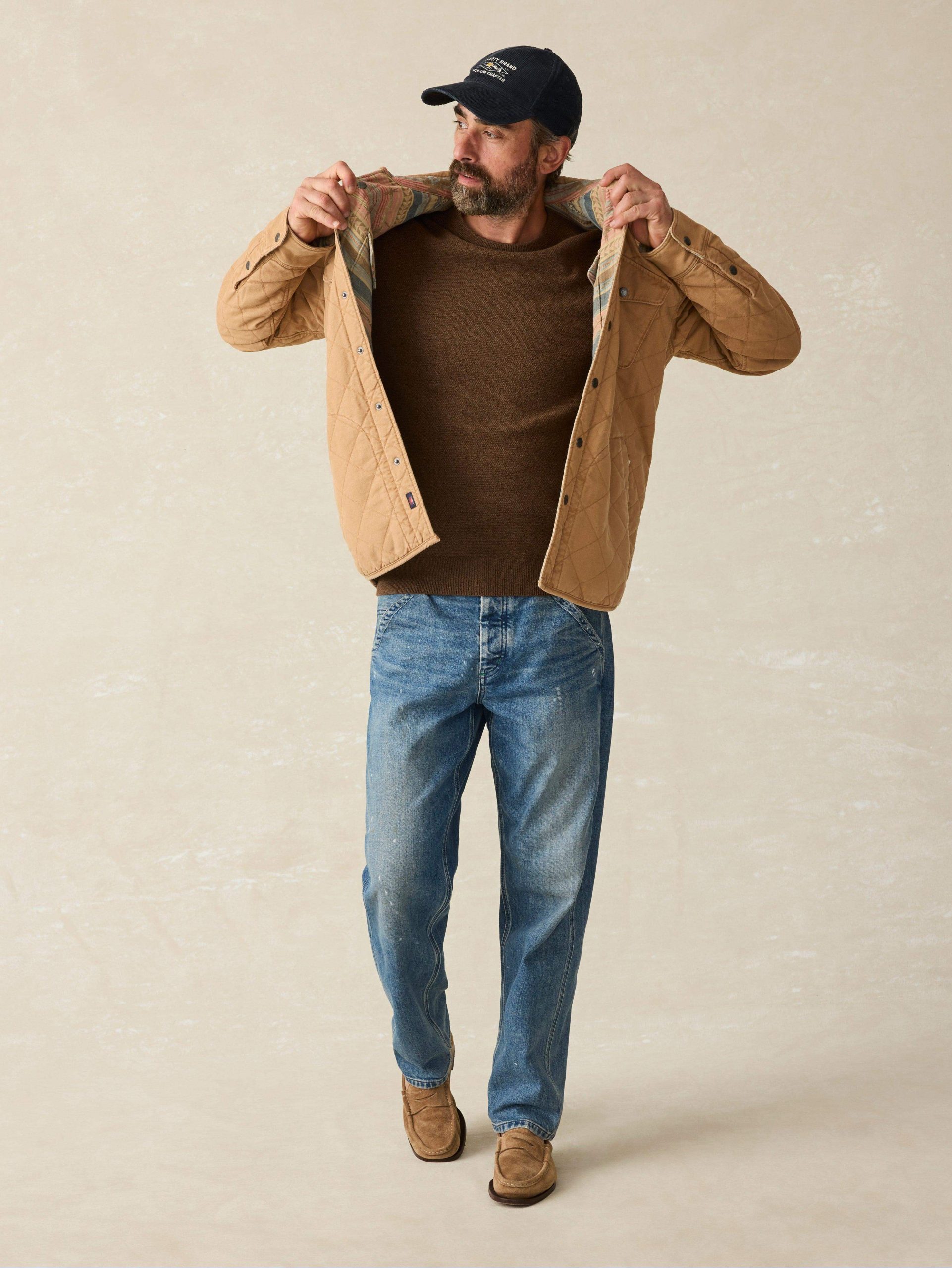 Jackson Crewneck Sweater - Trail Brown Heather - Image 4