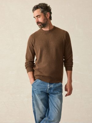 Jackson Crewneck Sweater - Trail Brown Heather
