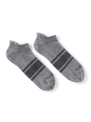 Surf Stripe Ankle Sock - Heather Grey