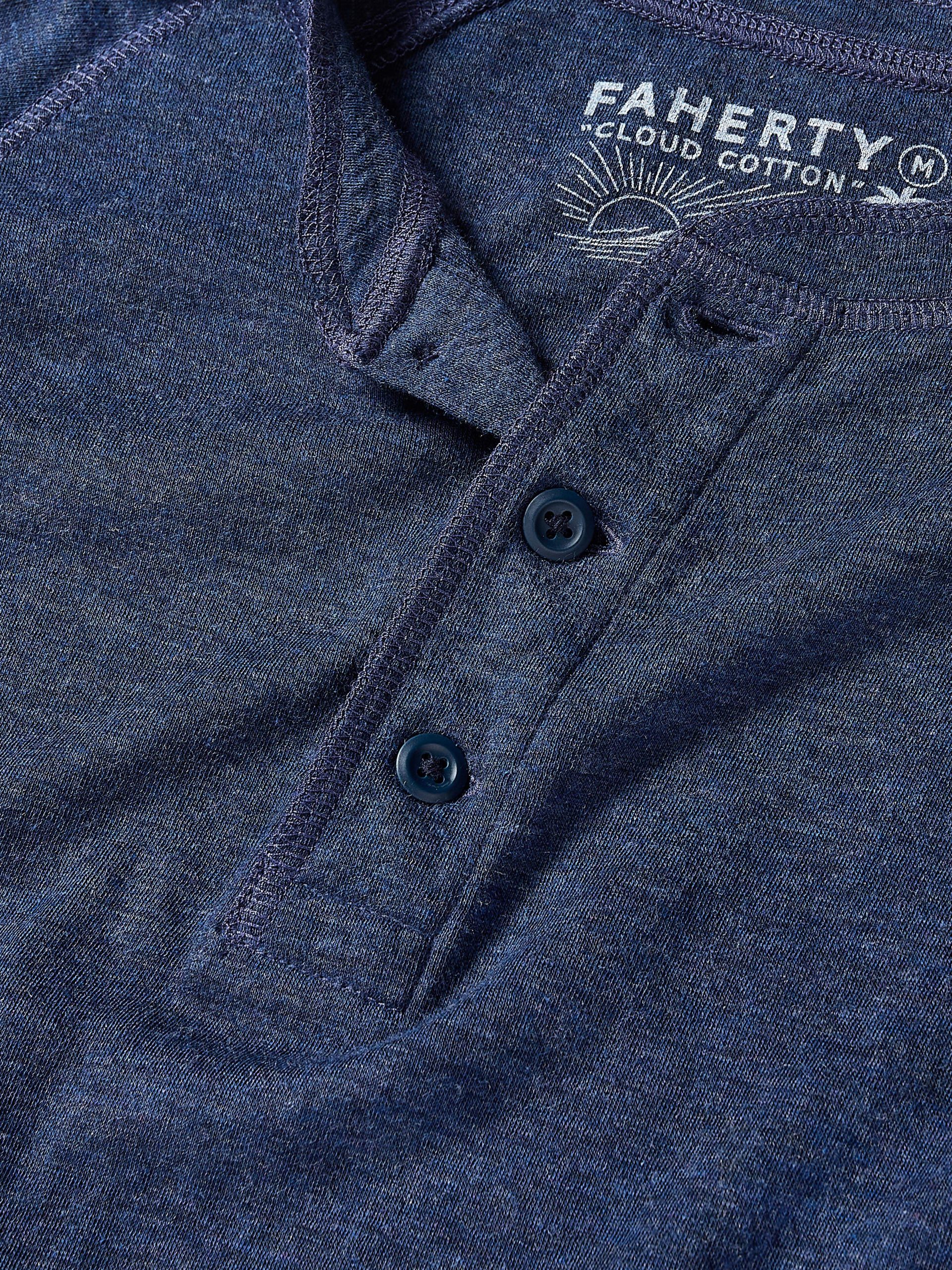 Long-Sleeve Cloud Henley - Baltic Navy Heather - Image 2
