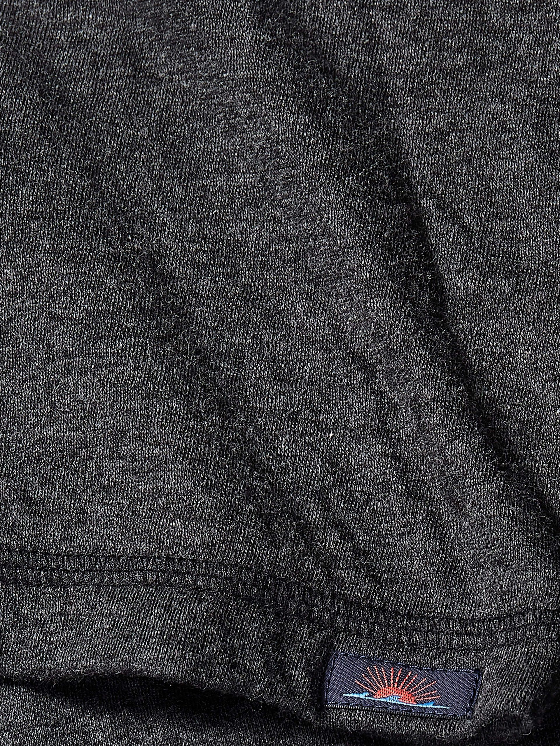 Long-Sleeve Cloud Henley - Charcoal Heather - Image 2