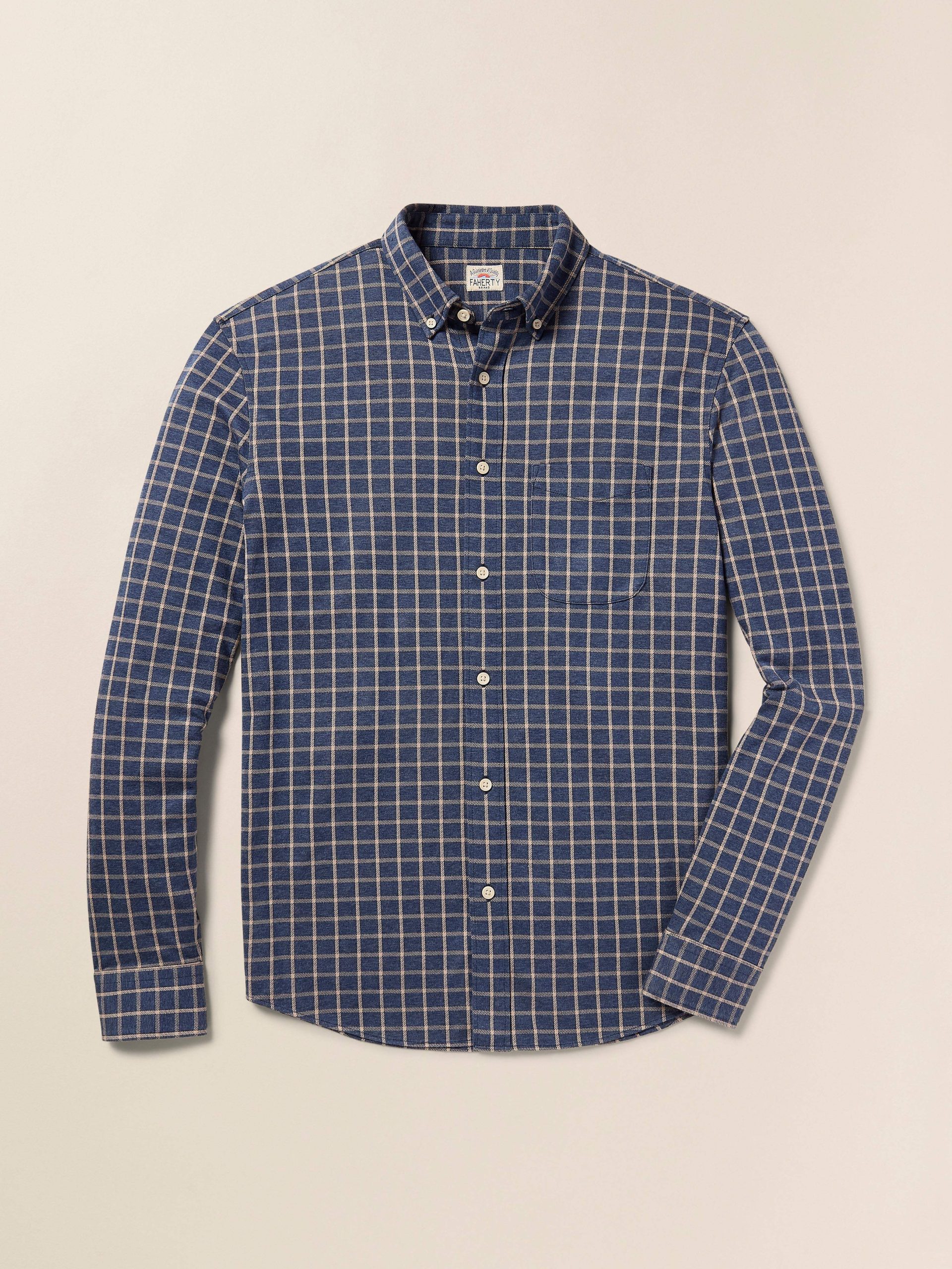 Coastline Knit Shirt - Twilight Check - Image 2