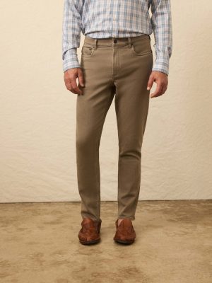 Stretch Terry 5-Pocket Pant - Driftwood