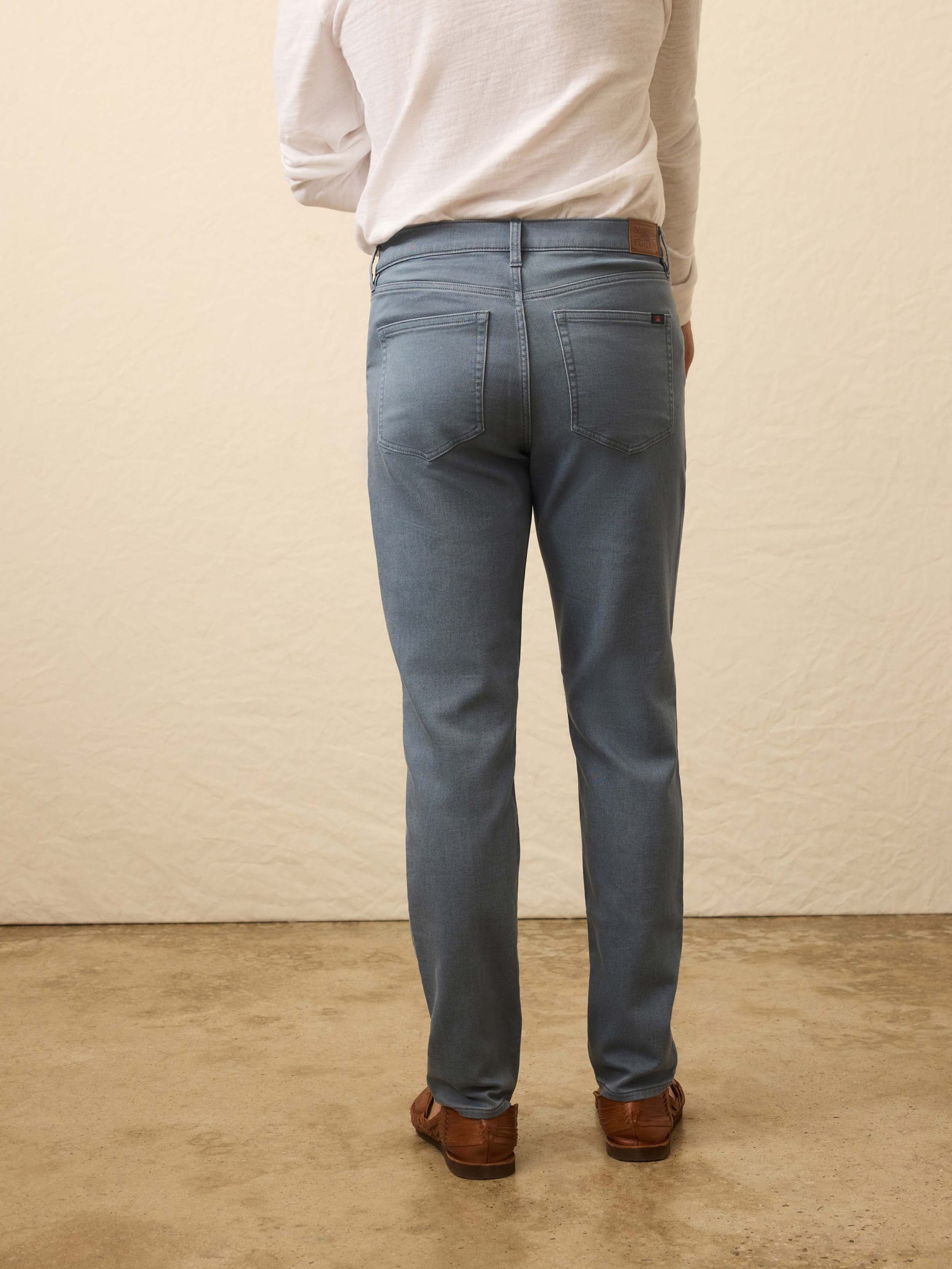 Stretch Terry 5-Pocket Pant - Rocky Blue - Image 5