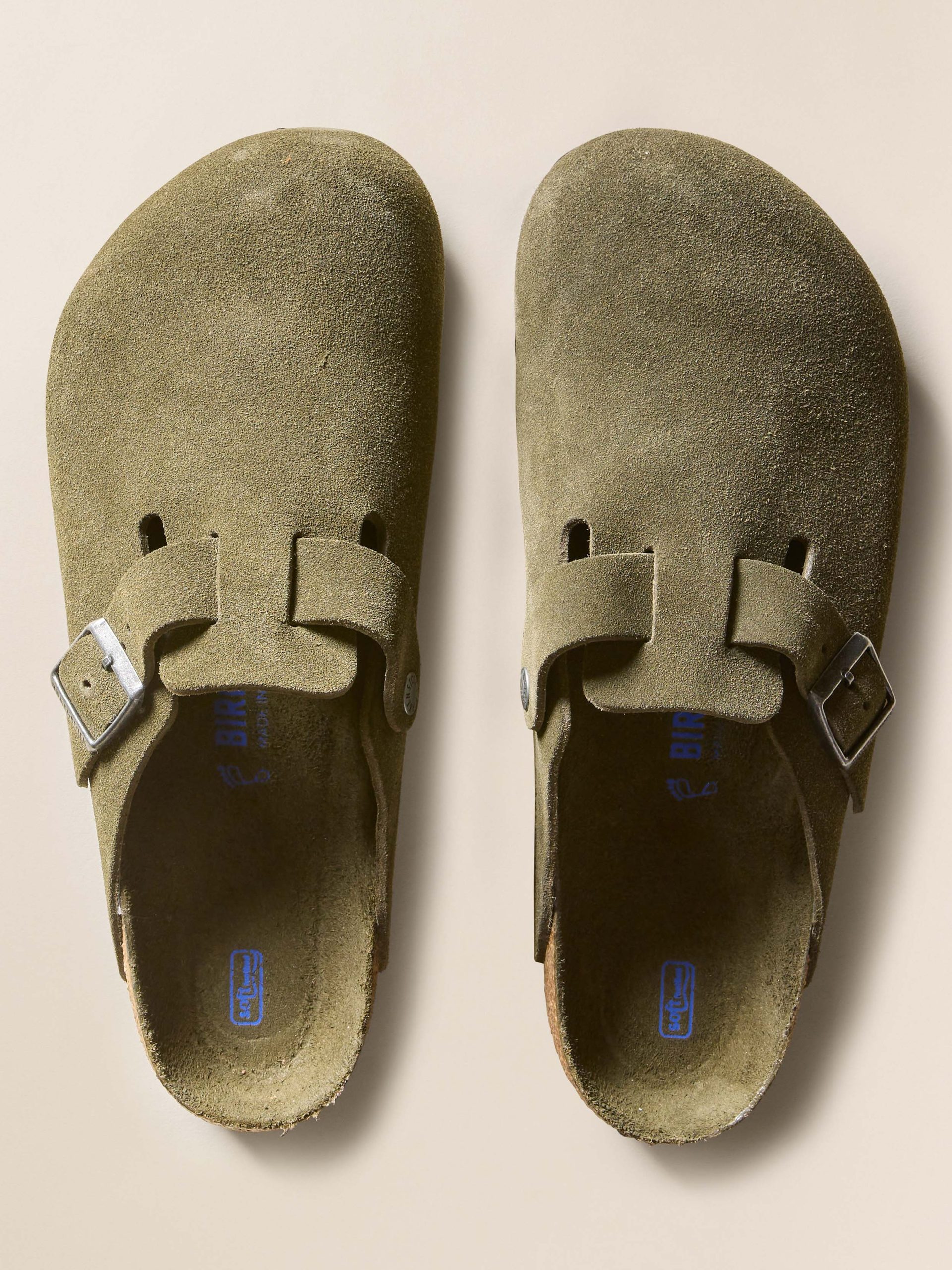 Birkenstock Men's Suede Boston - Thyme