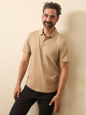 Short-Sleeve Movement? Pique Polo - Driftwood Island Heather