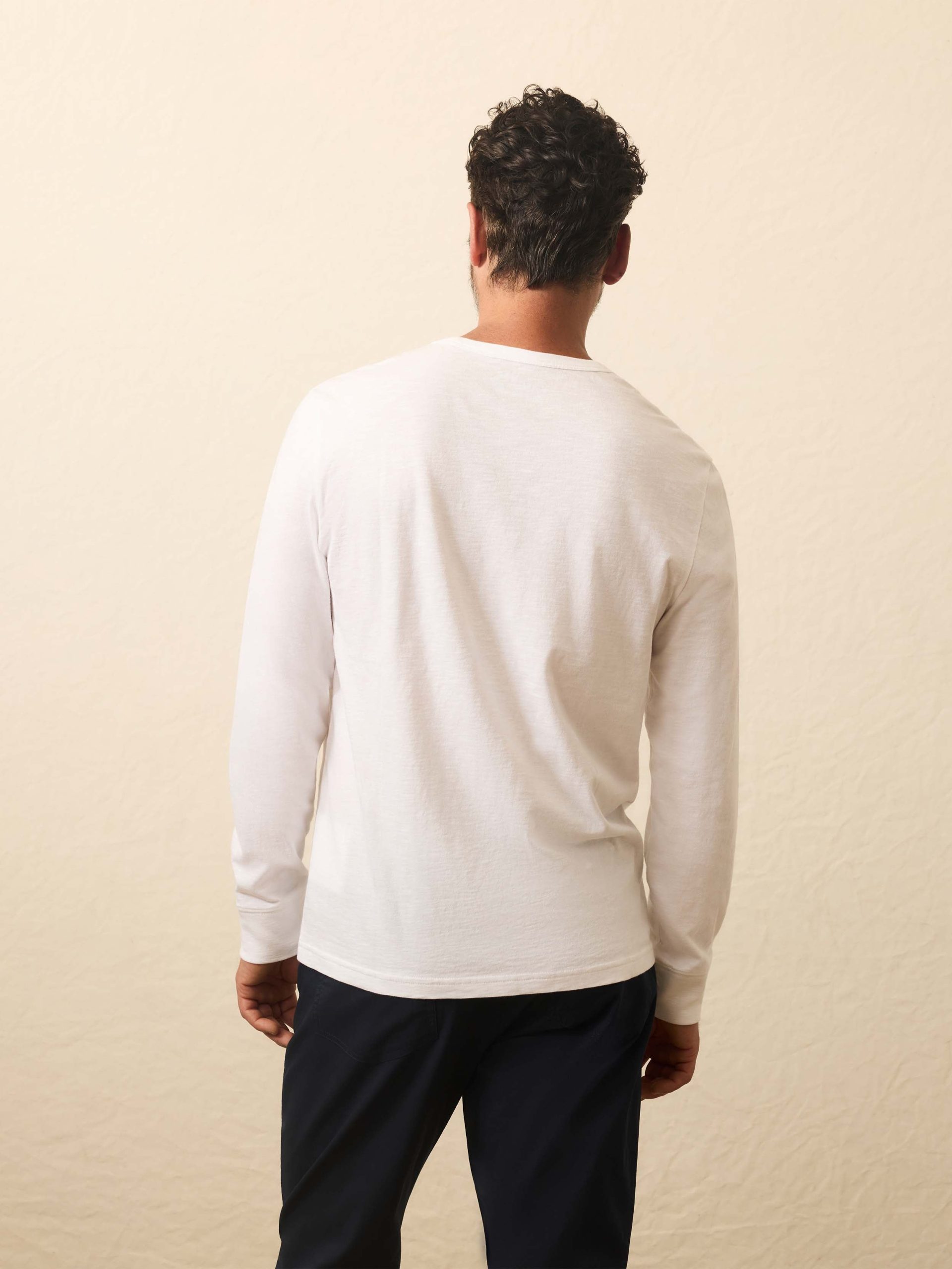 Longs-Sleeve Sunwashed Graphic Tee - White - Image 5