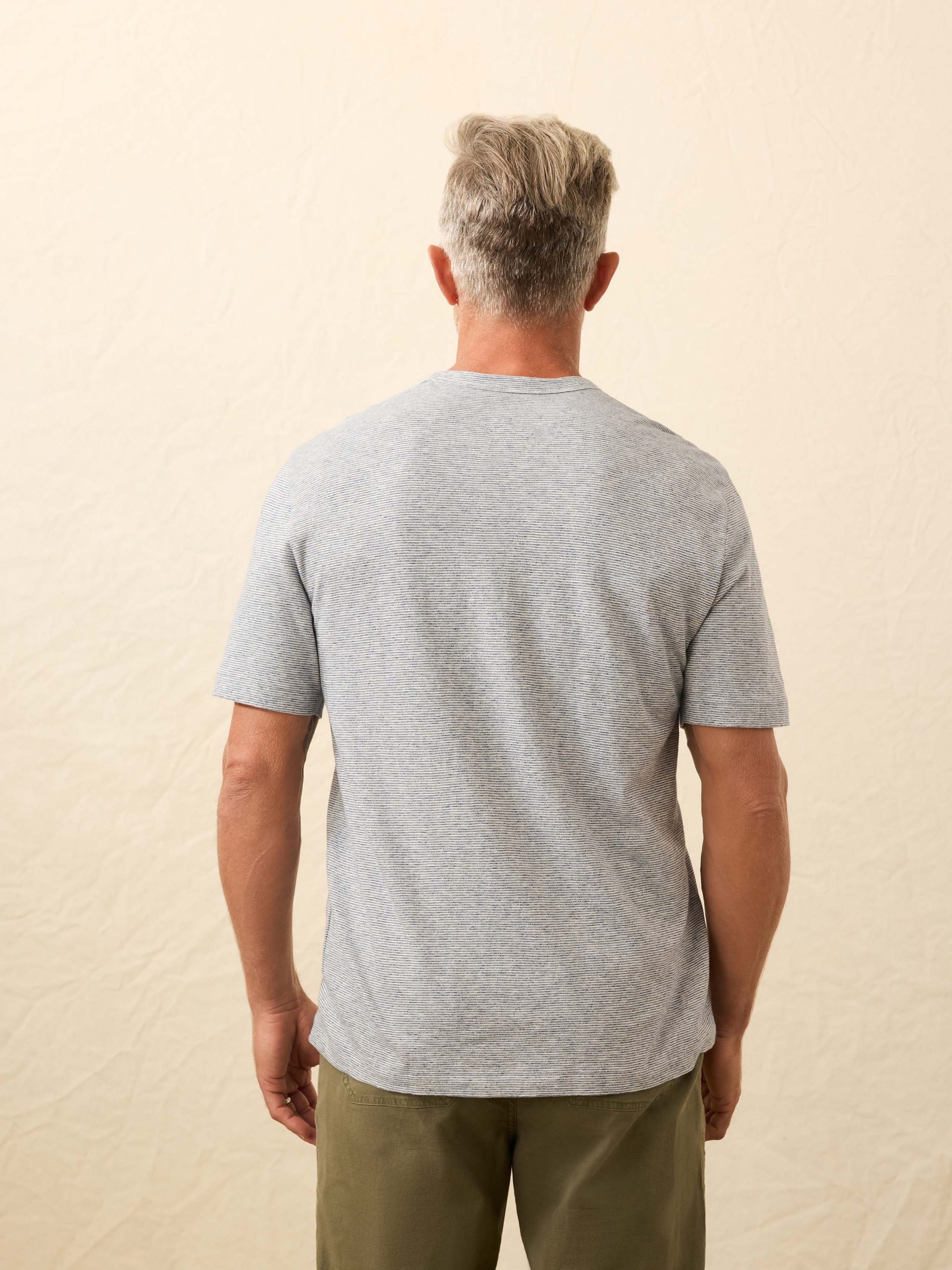 Sunwashed Regenerative Tee - Ice Plunge Stripe - Image 5