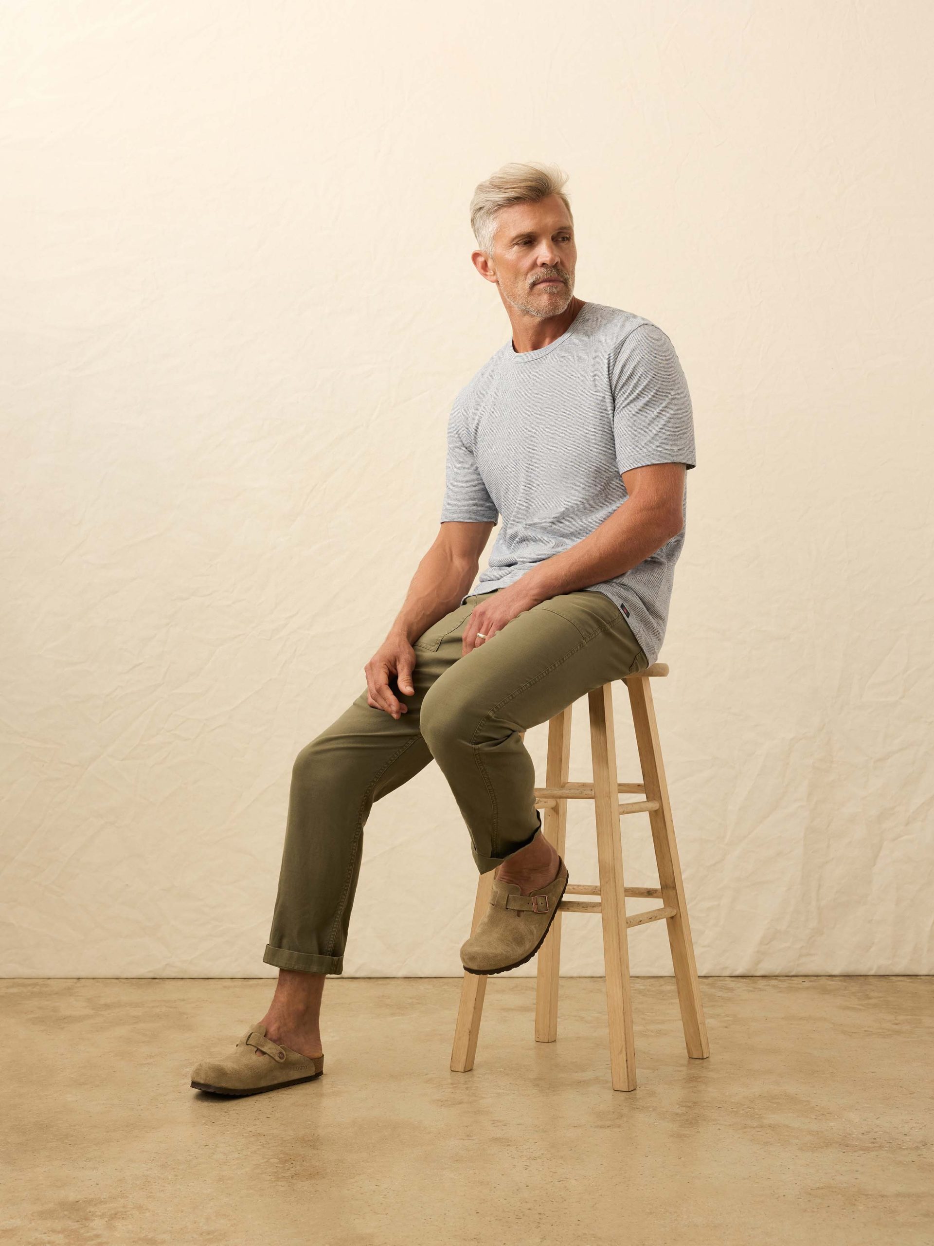 Sunwashed Regenerative Tee - Ice Plunge Stripe - Image 3