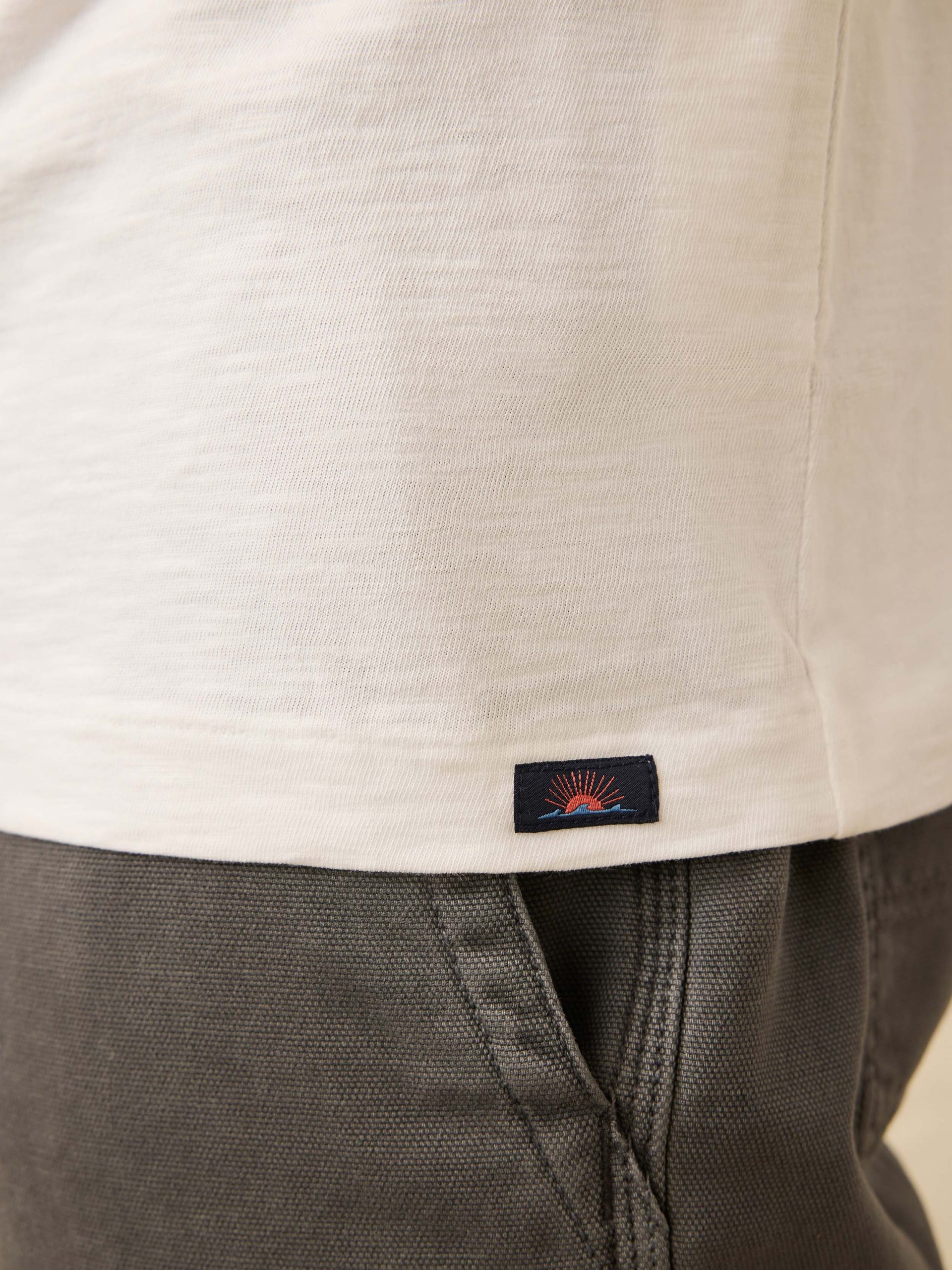 Nazare Sunwashed Pocket Tee - White - Image 6