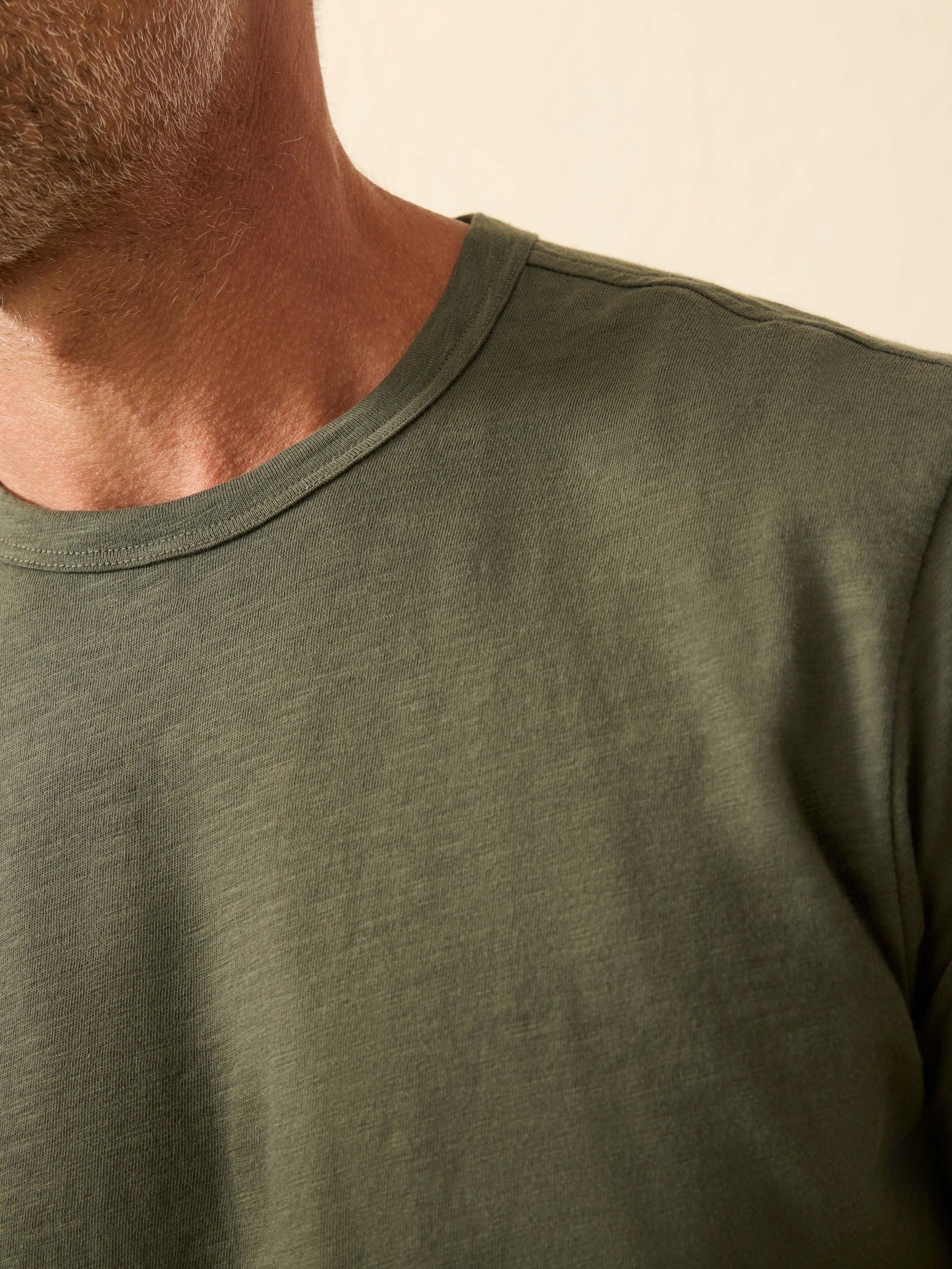 Sunwashed Regenerative Tee - Fall Evergreen - Image 3