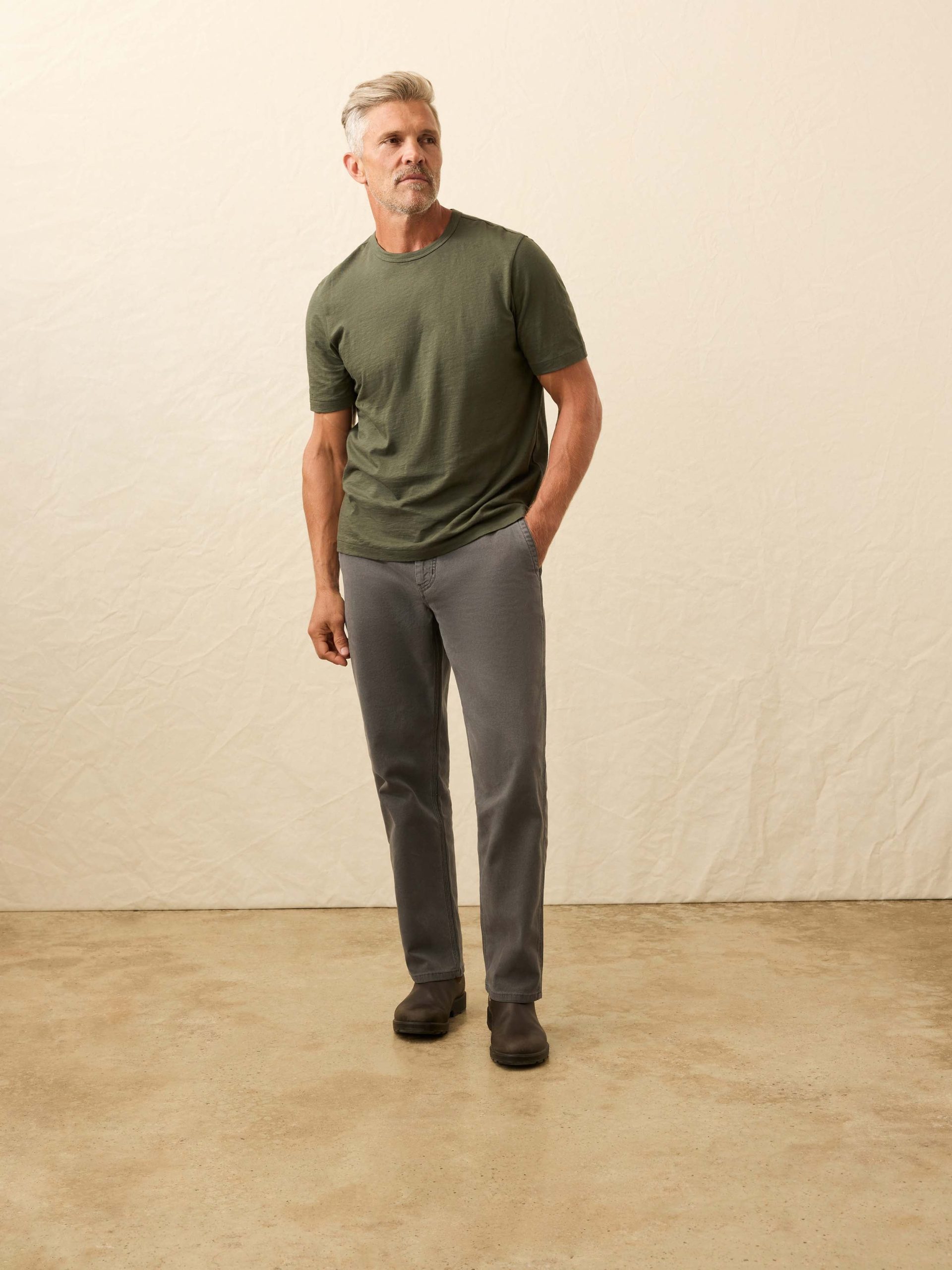 Sunwashed Regenerative Tee - Fall Evergreen - Image 4