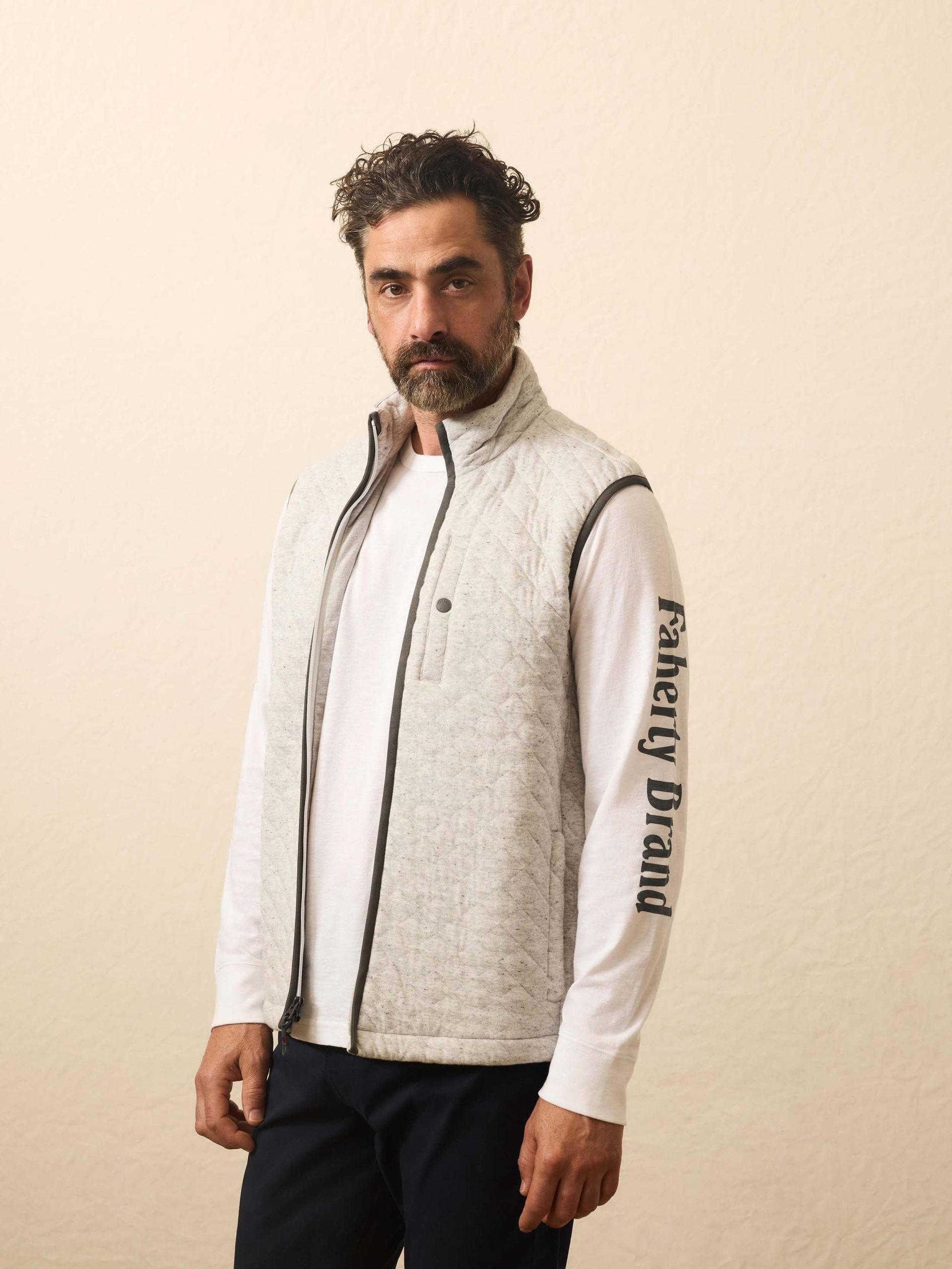 Epic Quilted Fleece Vest - Ivory Peak Heather - Image 6