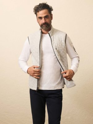 Epic Quilted Fleece Vest - Ivory Peak Heather