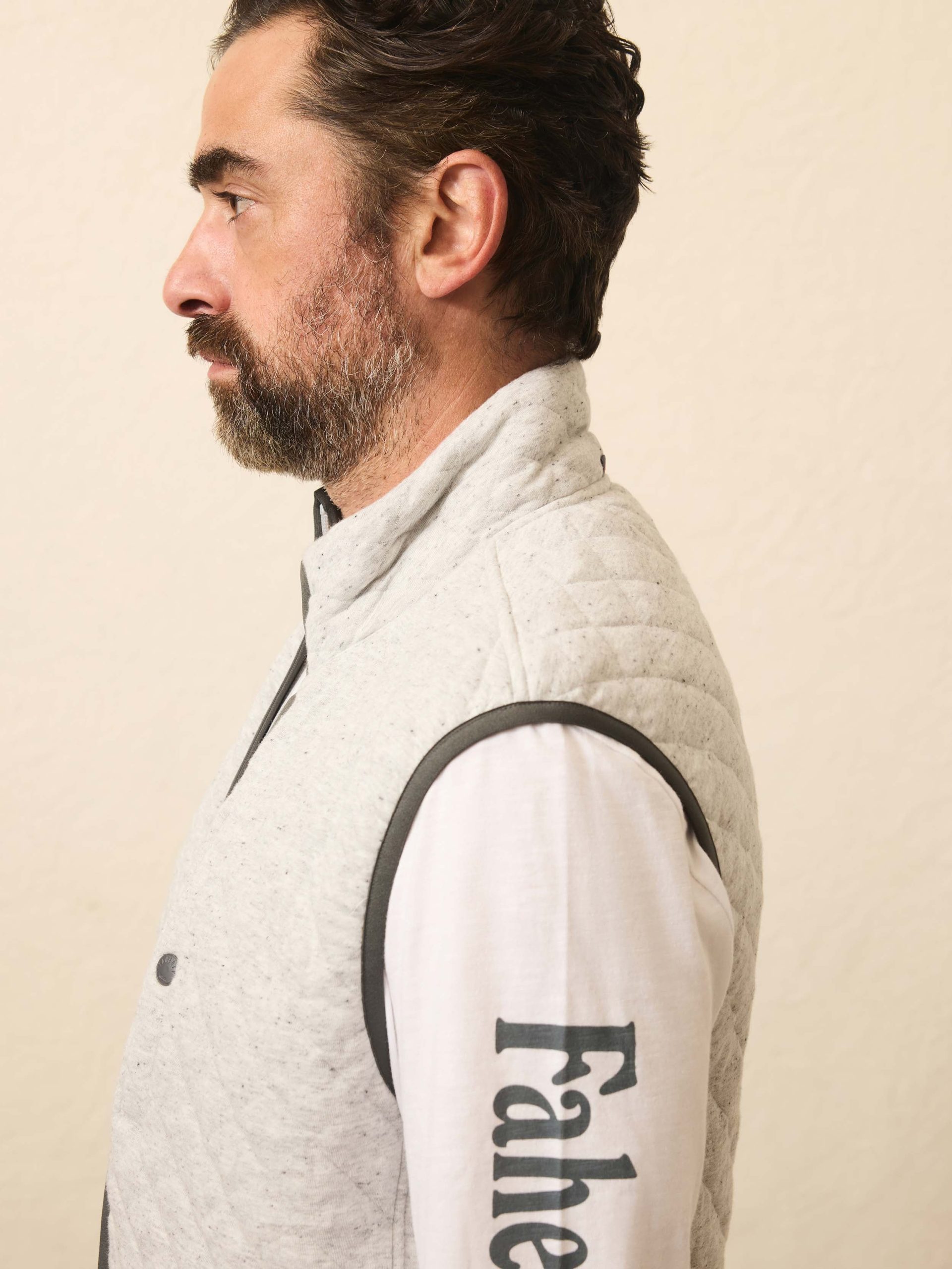 Epic Quilted Fleece Vest - Ivory Peak Heather - Image 5