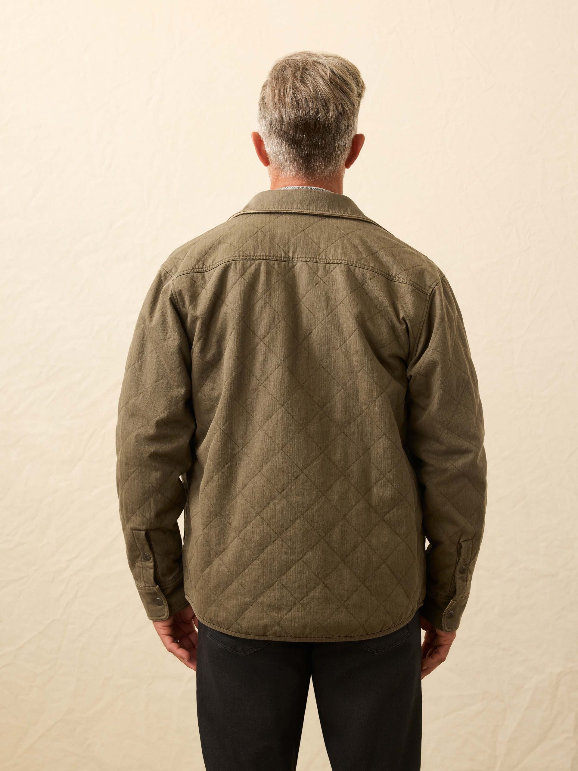 Doug Good Feather Reversible Bondi Jacket - Prairie Olive - Image 5