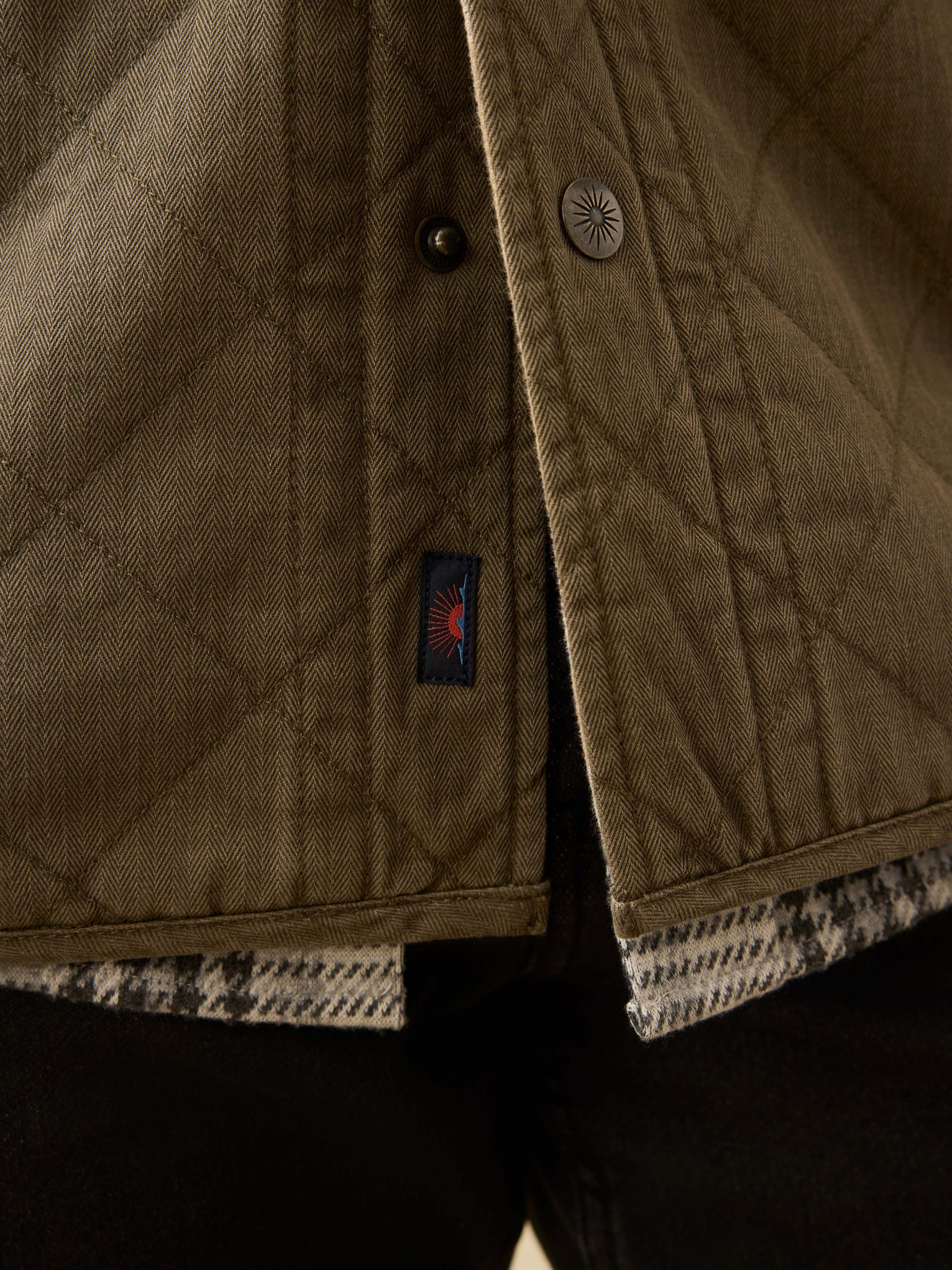 Doug Good Feather Reversible Bondi Jacket - Prairie Olive - Image 6