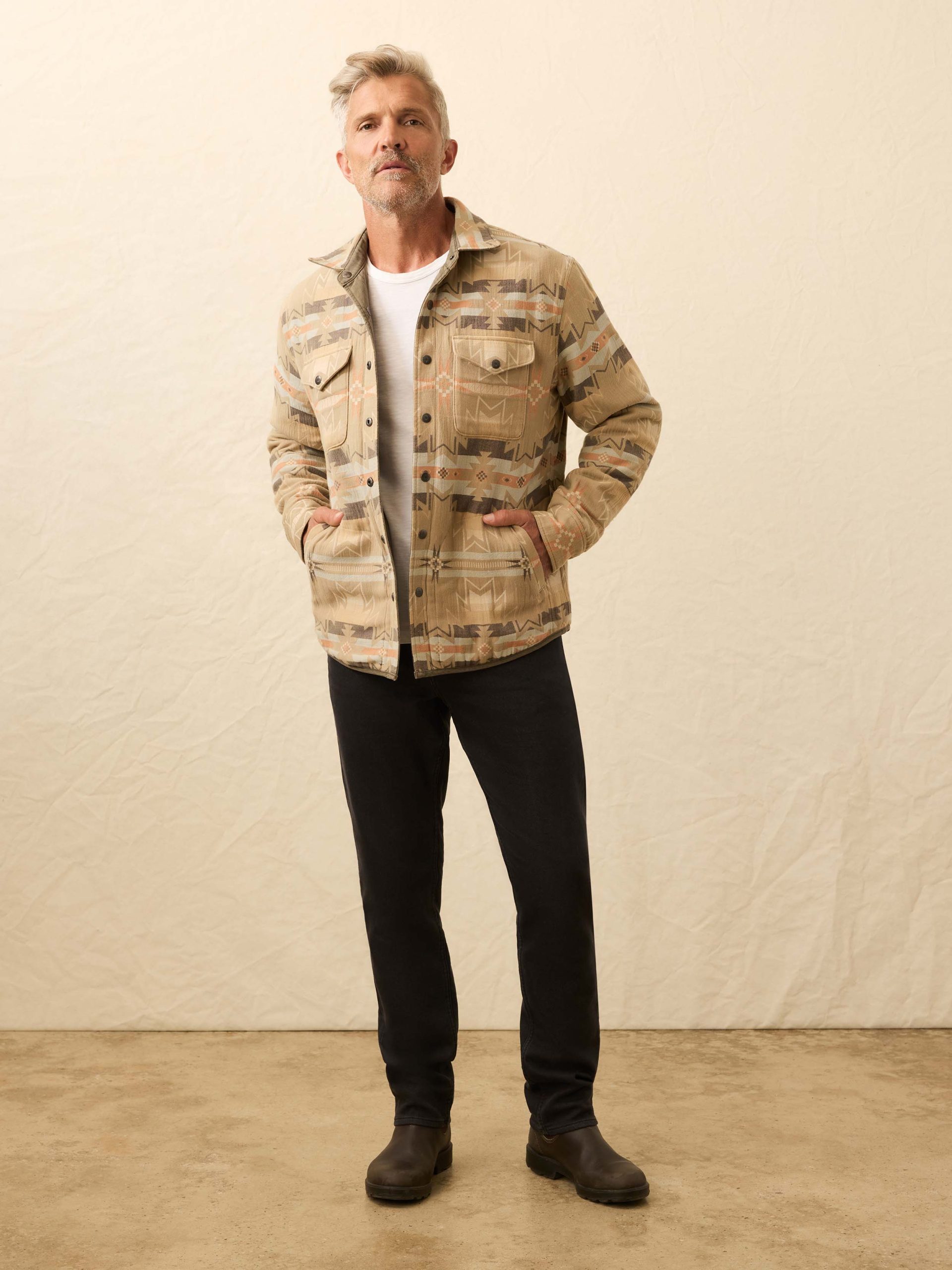 Doug Good Feather Reversible Bondi Jacket - Prairie Olive - Image 2