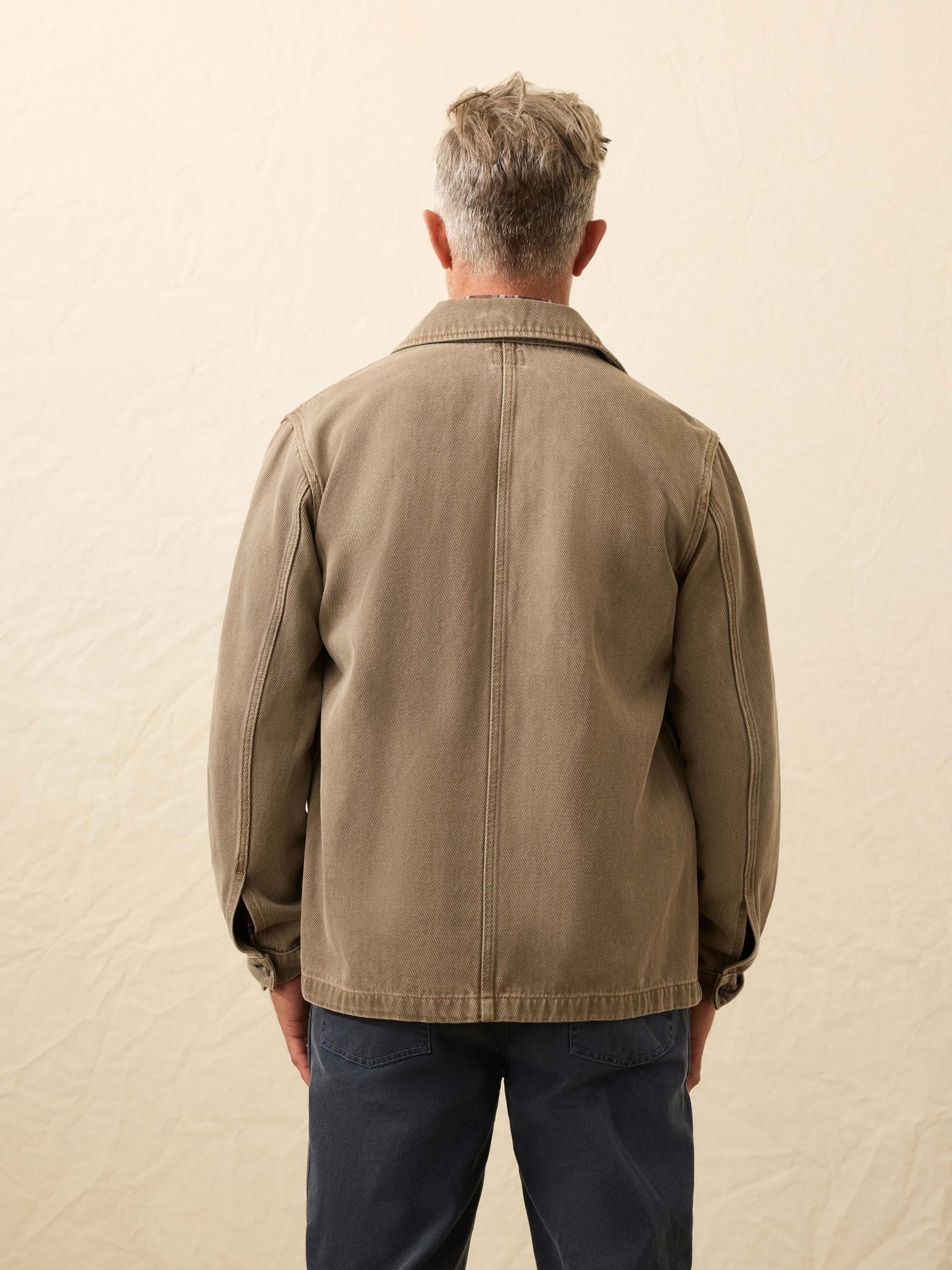 High Ridge Twill Studio Jacket - Unisex - Almond Hill Wash - Image 5