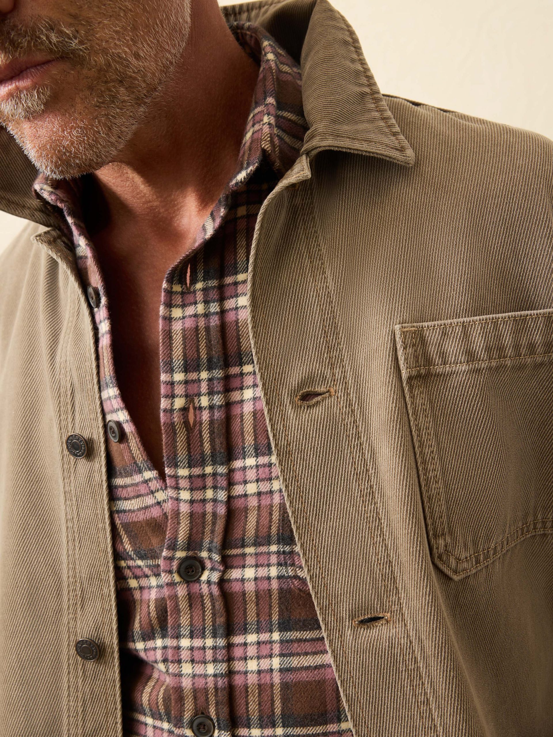 High Ridge Twill Studio Jacket - Unisex - Almond Hill Wash - Image 4