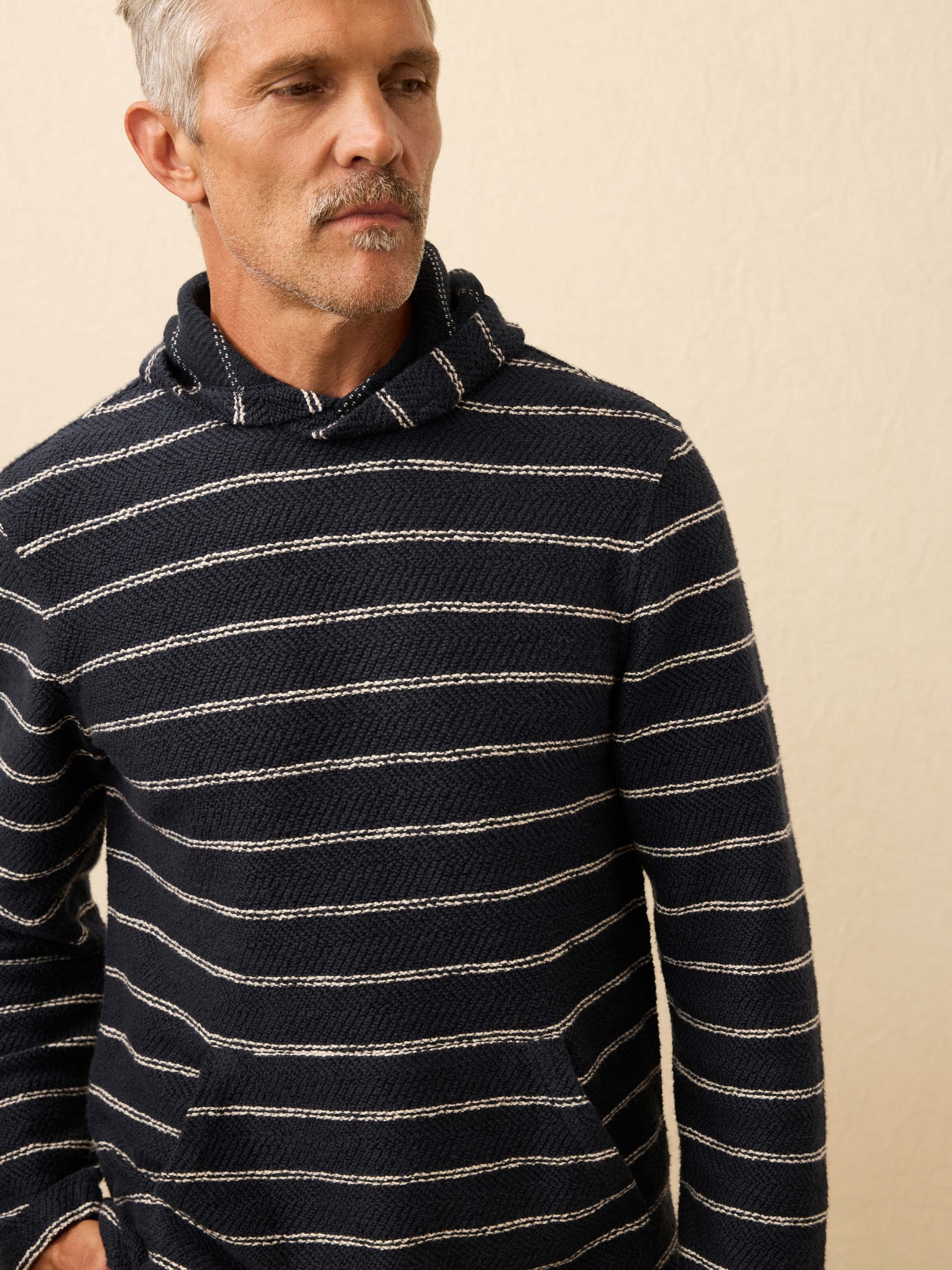 Whitewater Hoodie - Navy Point Stripe - Image 2