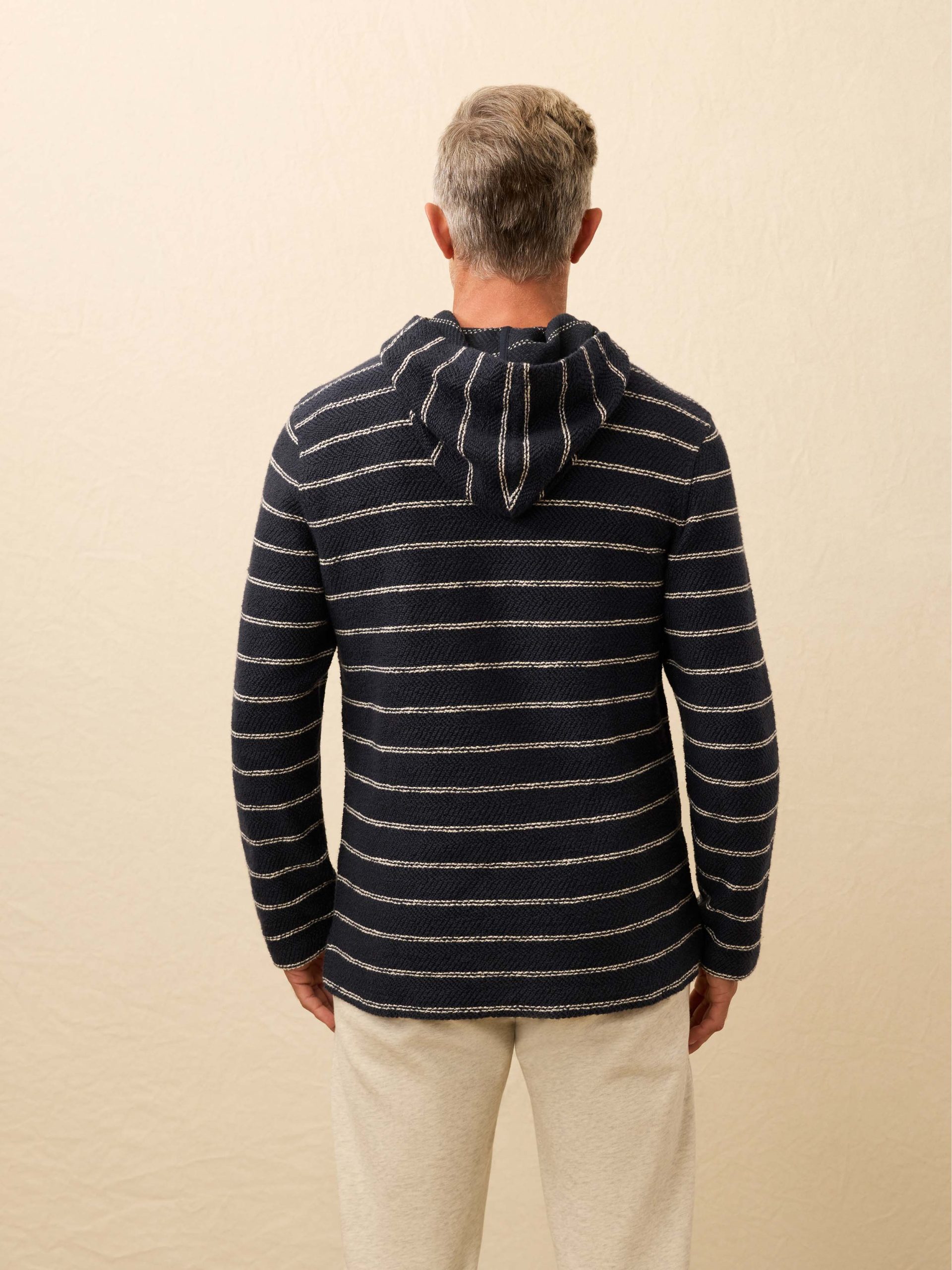 Whitewater Hoodie - Navy Point Stripe - Image 4