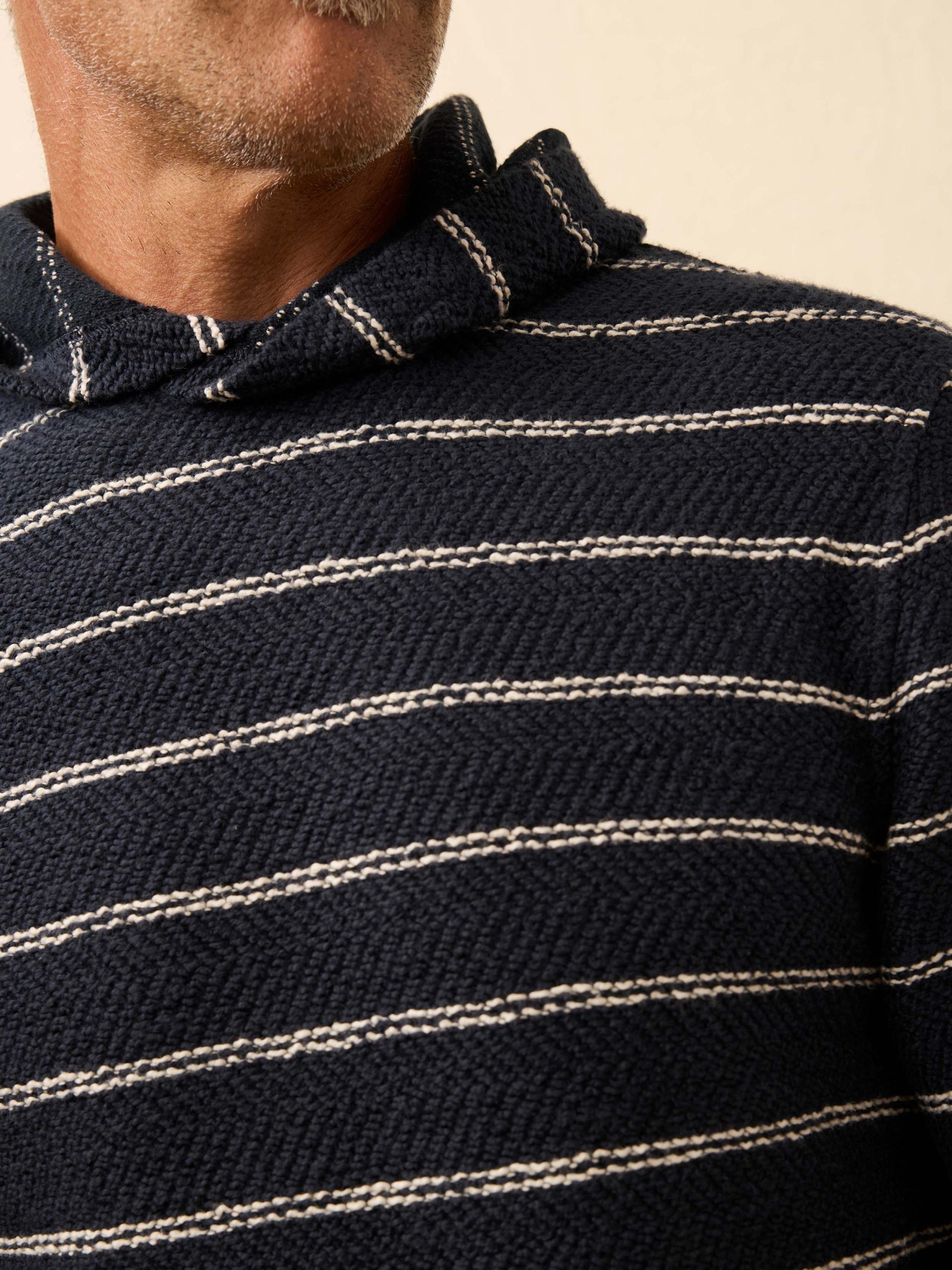Whitewater Hoodie - Navy Point Stripe - Image 5