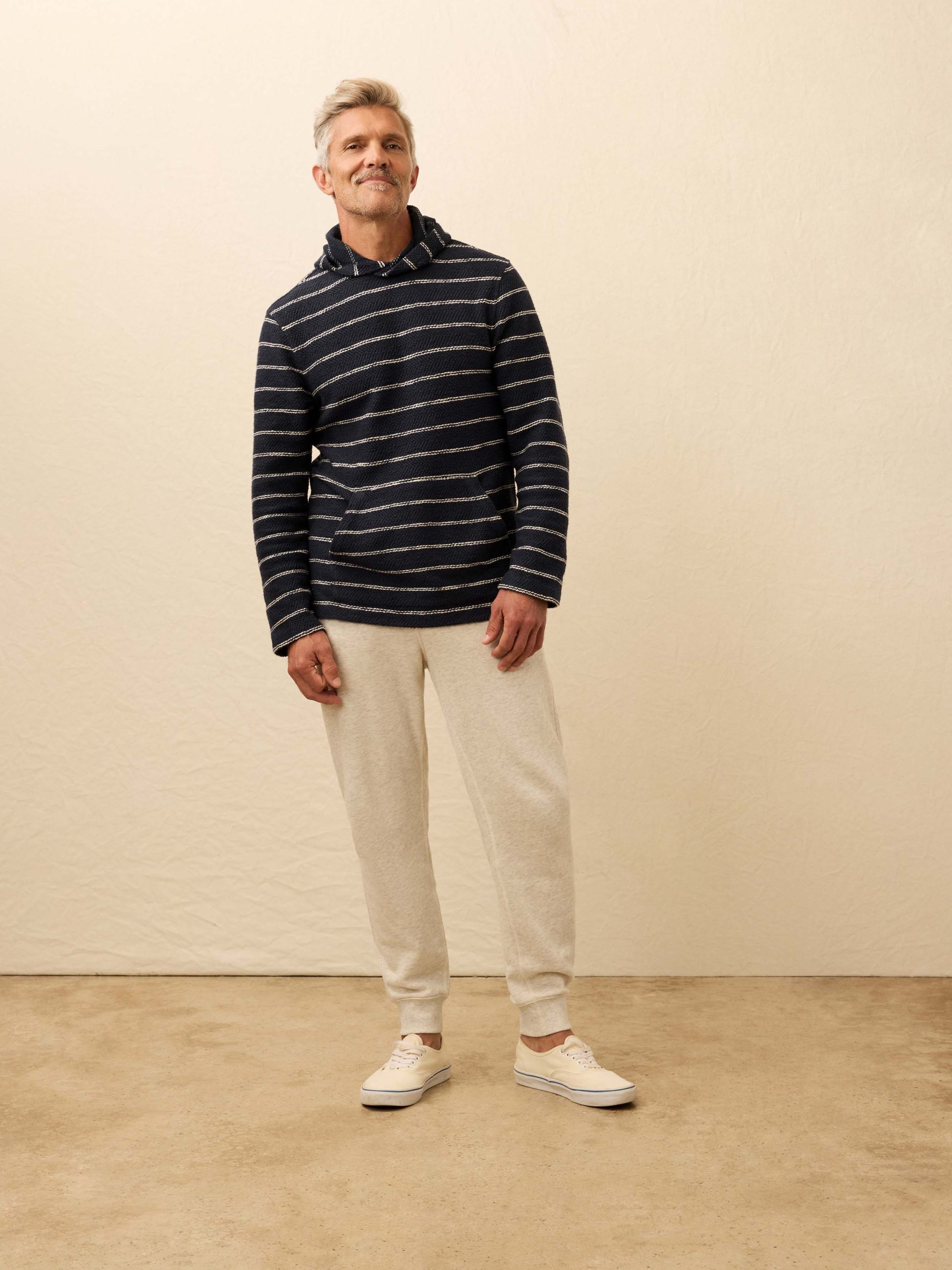Whitewater Hoodie - Navy Point Stripe - Image 3
