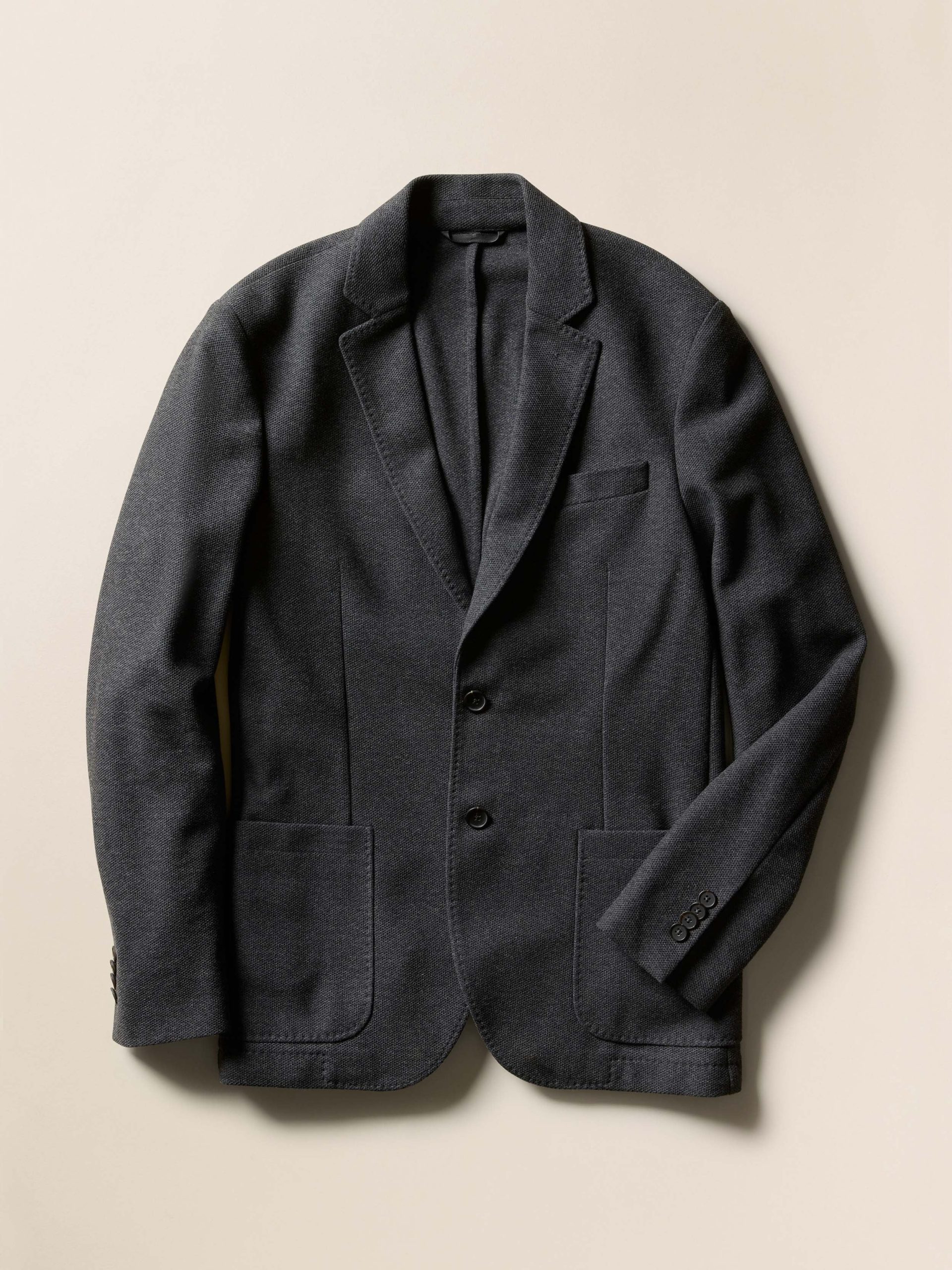 Portugal Knit Blazer - Charcoal Cliff - Image 4