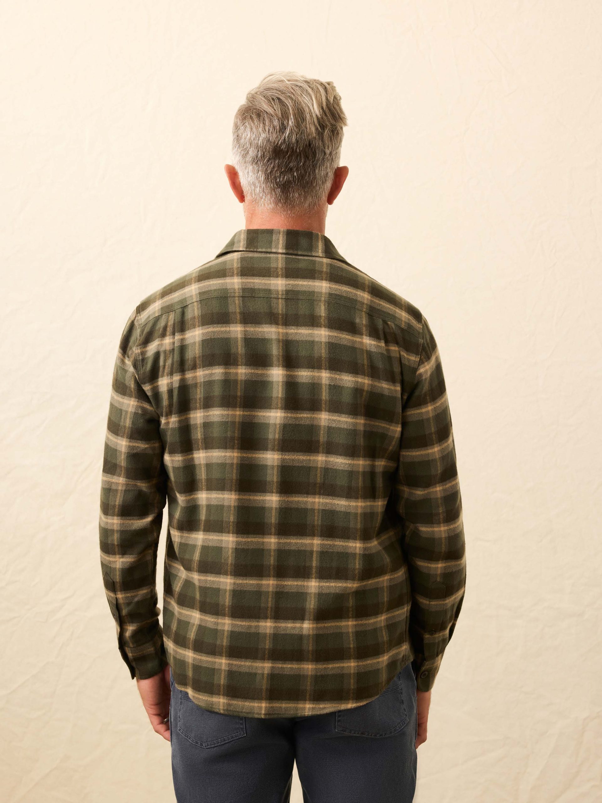 Heirloom Portuguese Flannel Shirt - Garrett Verde Plaid - Image 6