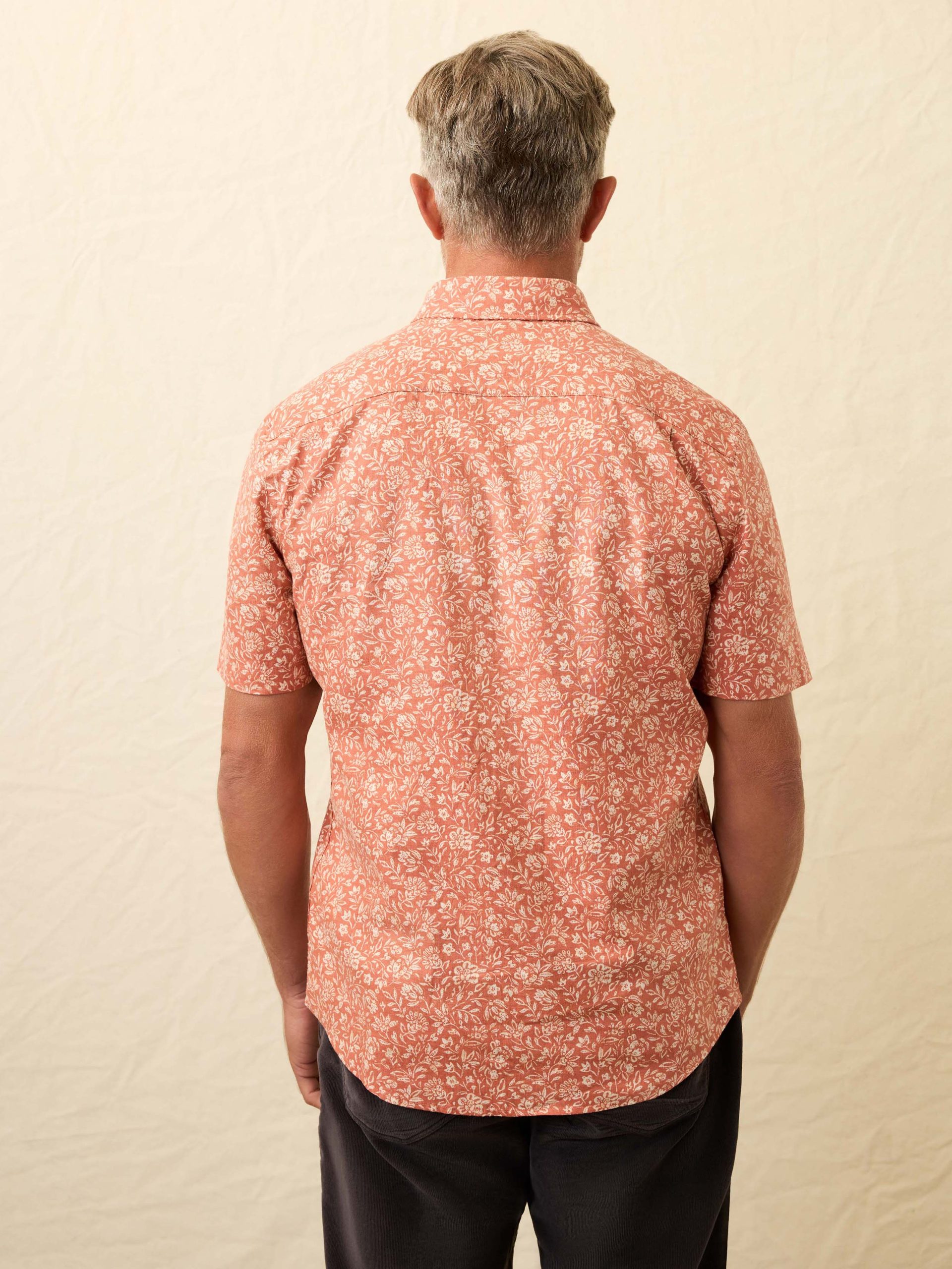 Short- Sleeve Breeze Shirt - Coral Beach Floral - Image 4