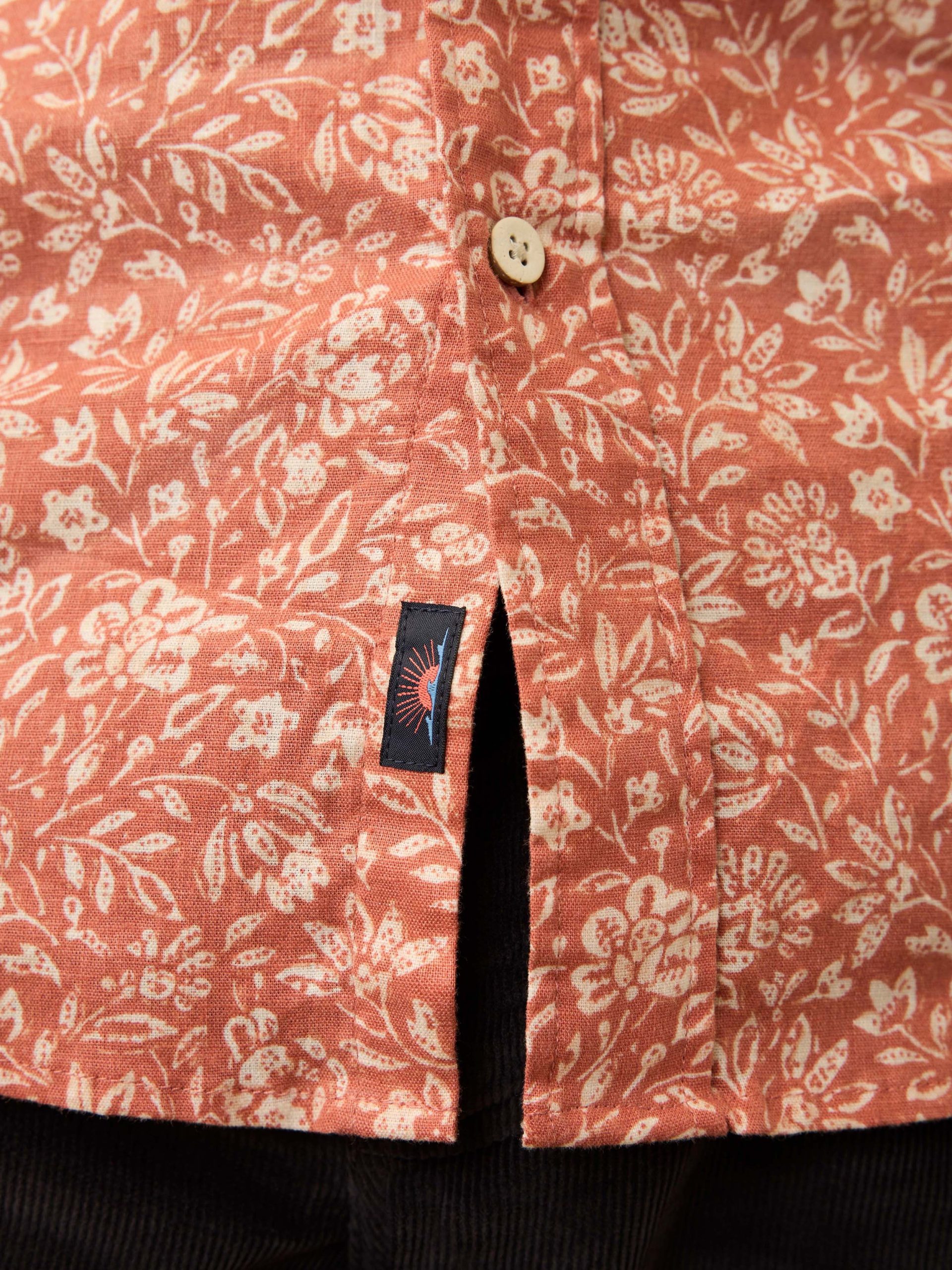Short- Sleeve Breeze Shirt - Coral Beach Floral - Image 5